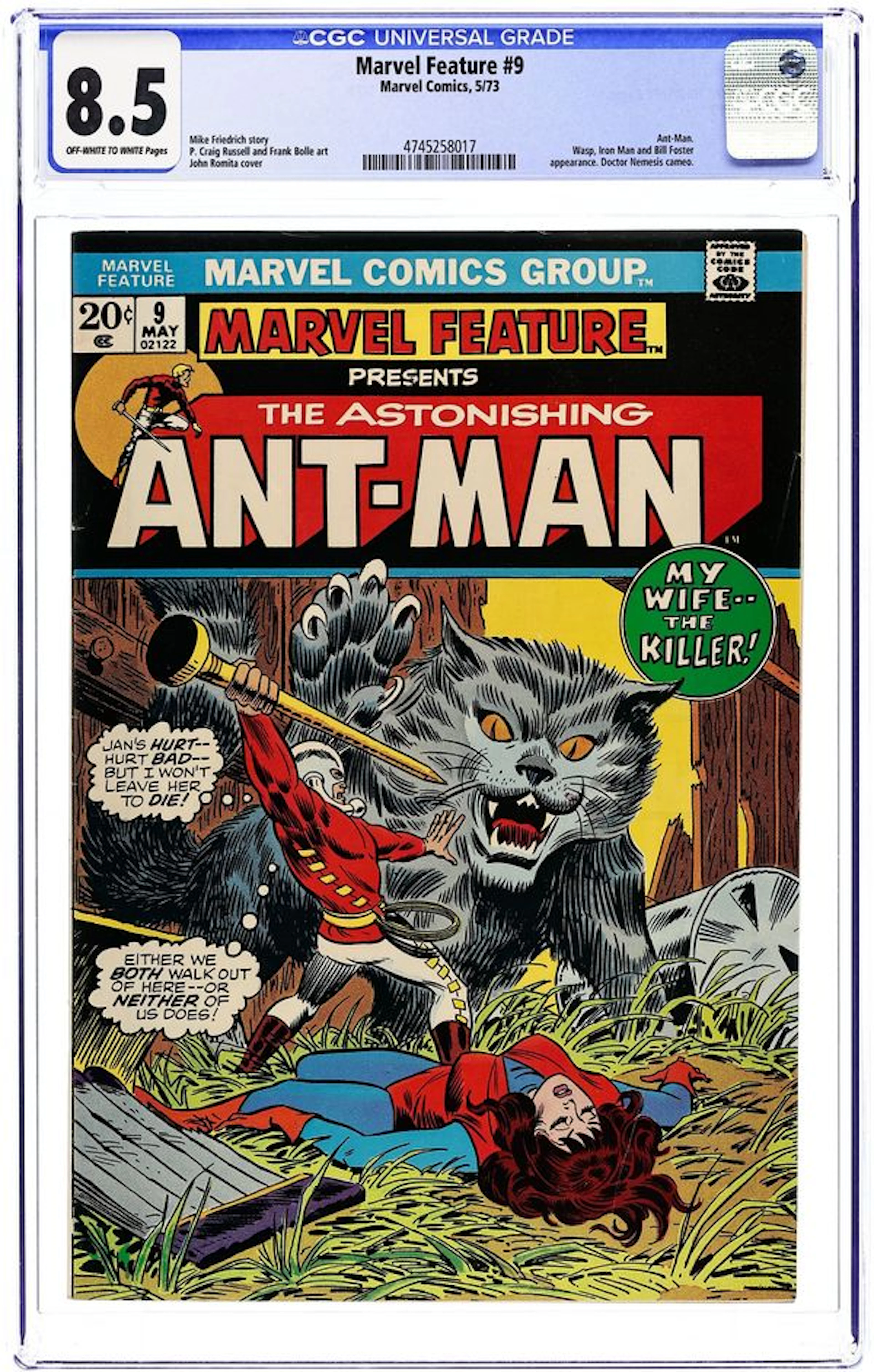 Marvel Feature (1971 1st Series) 9 CGC 8.5