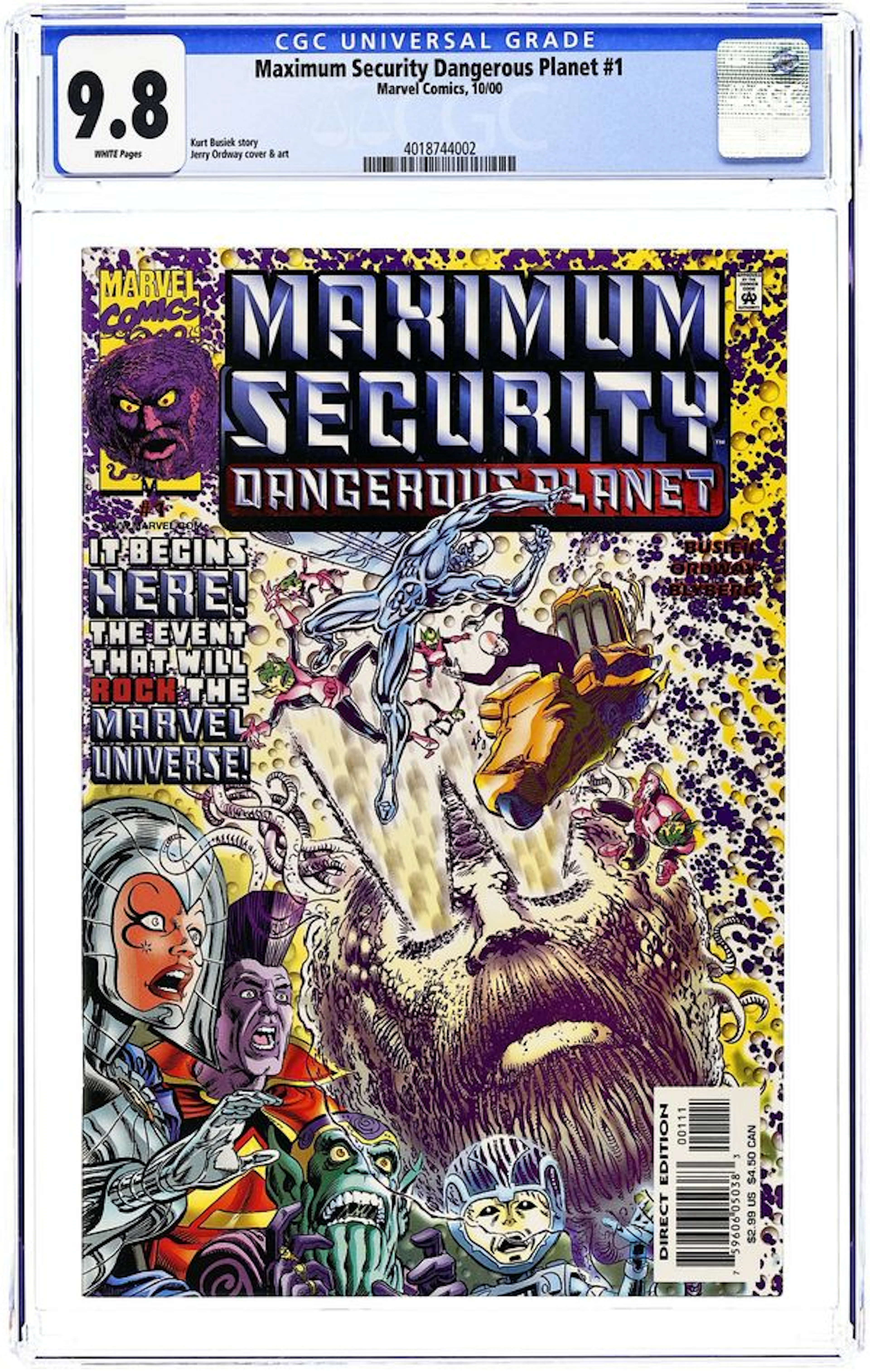 Maximum Security Dangerous Planet (2000) 1 CGC 9.8