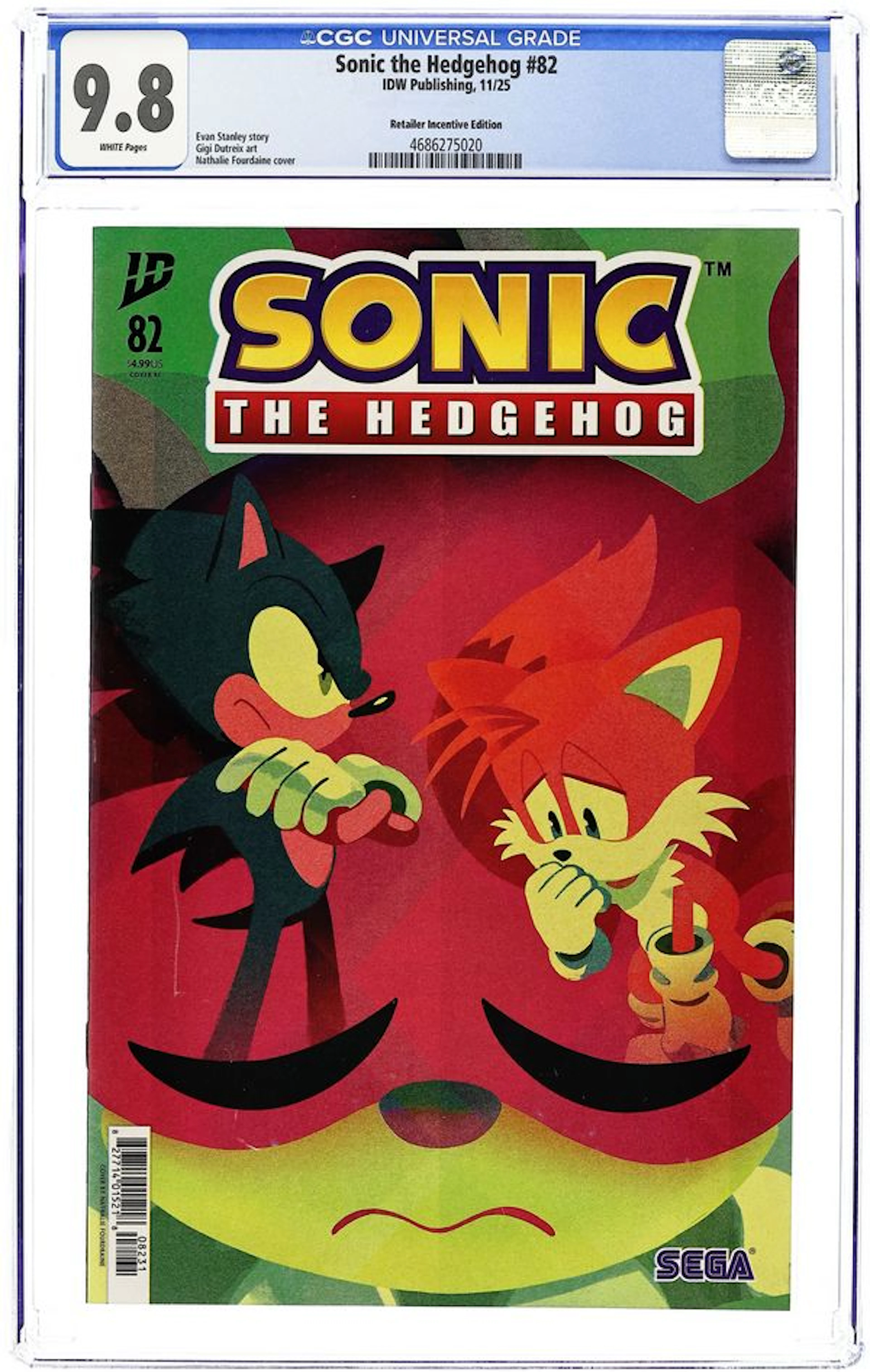 Sonic The Hedgehog (2018 IDW) 82RI CGC 9.8
