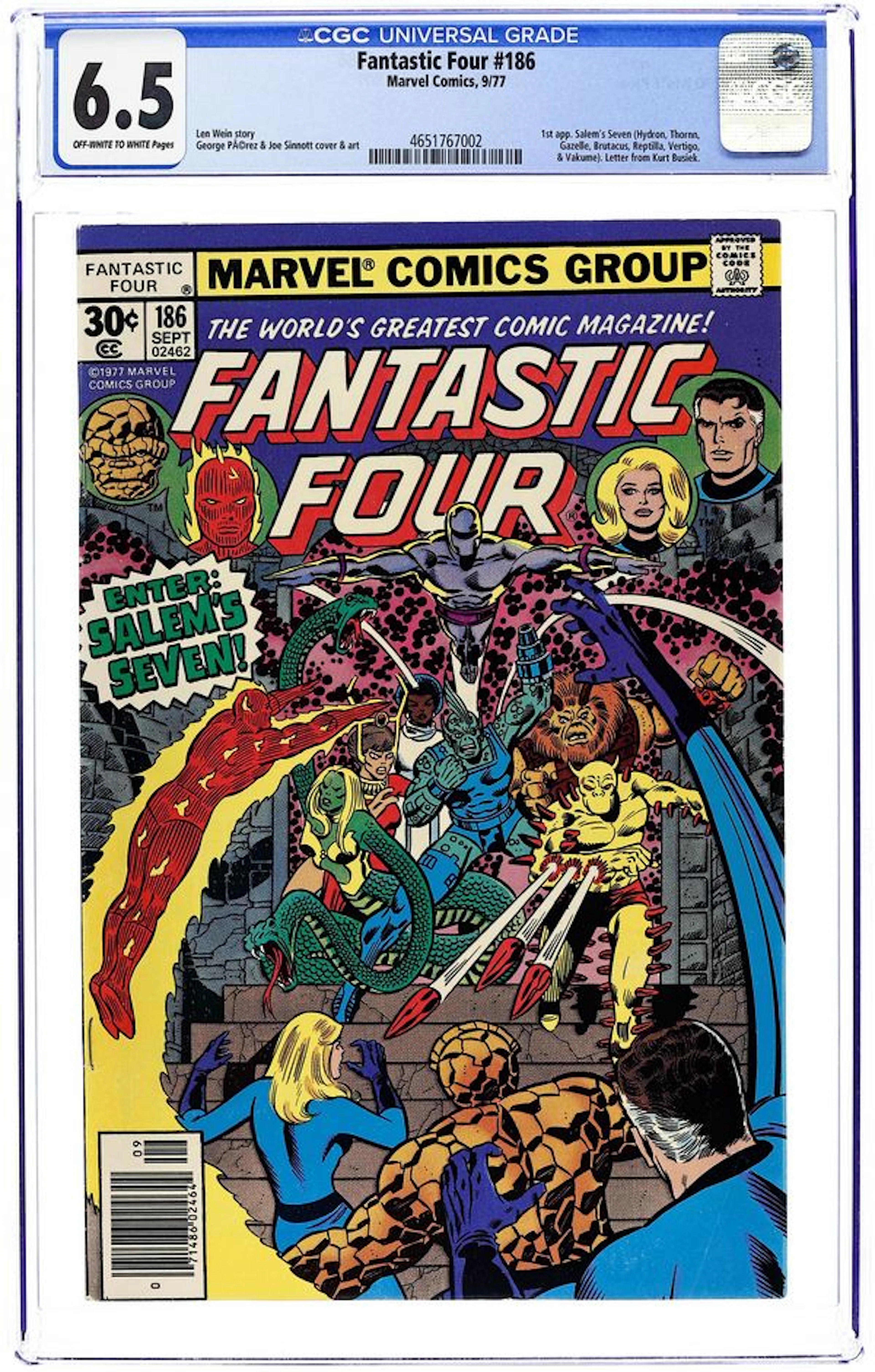 Fantastic Four (1961 1st Series) 186 CGC 6.5