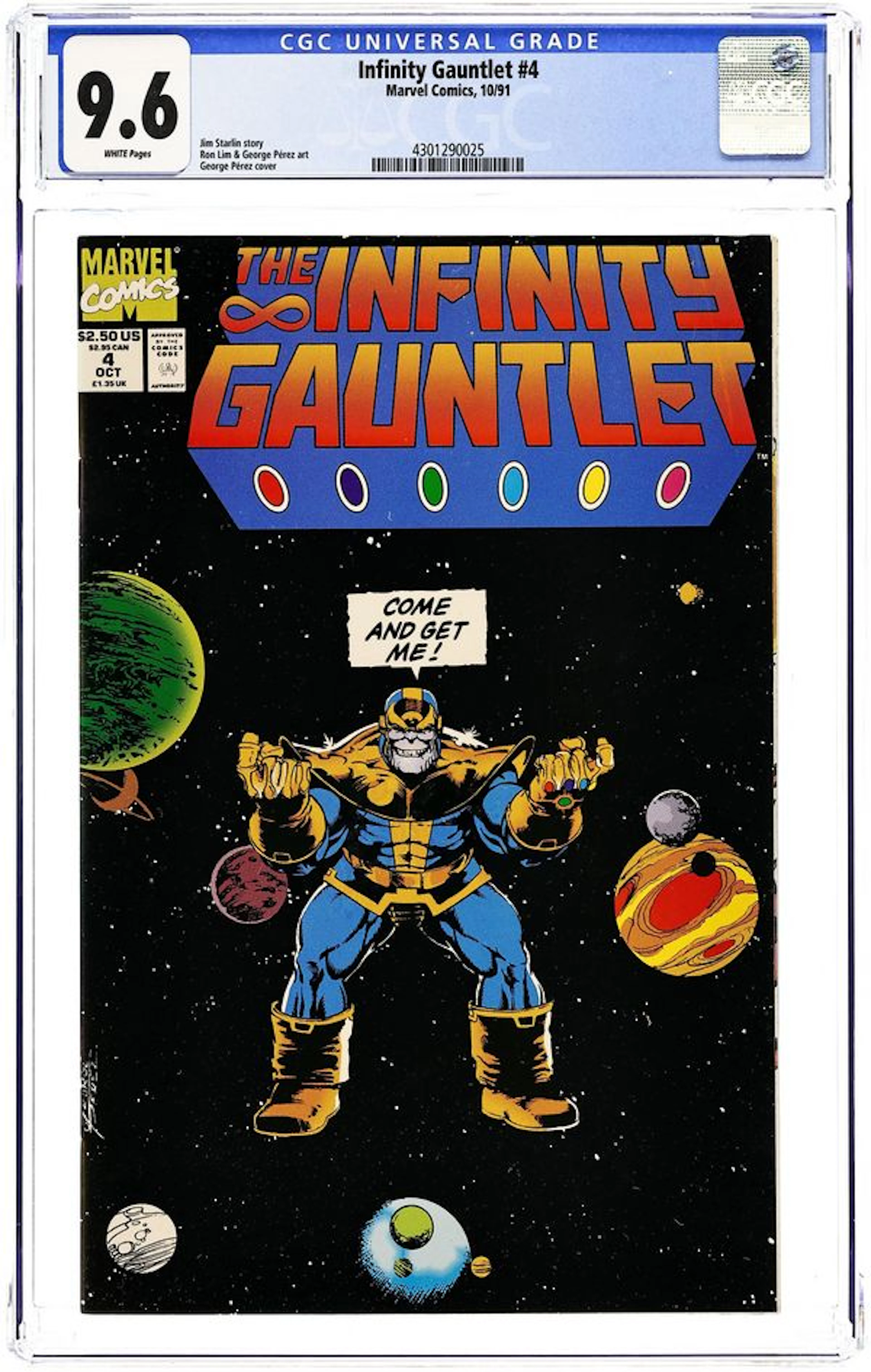 Infinity Gauntlet (1991) 4D CGC 9.6