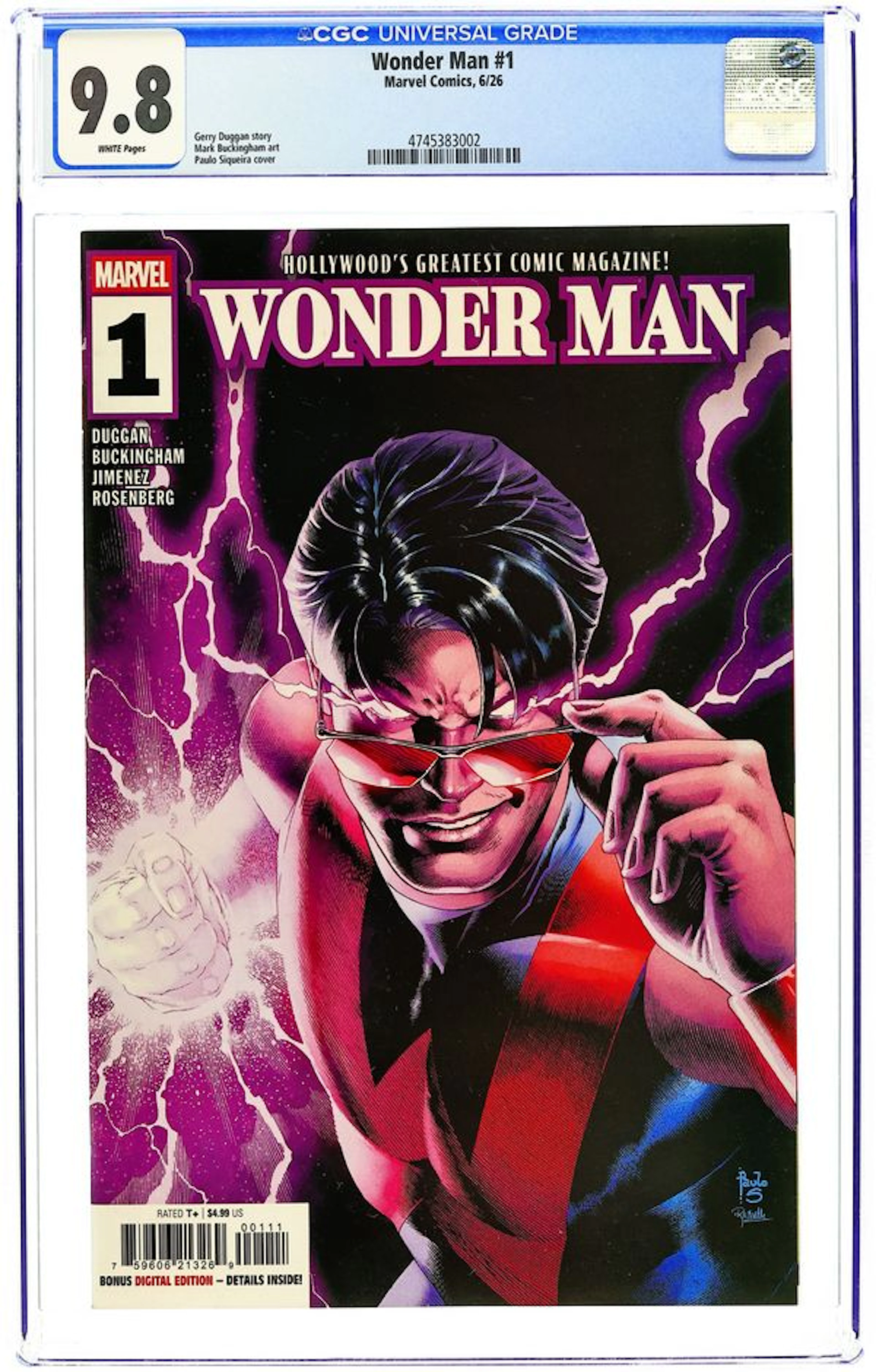 Wonder Man (2026 Marvel) 1A CGC 9.8