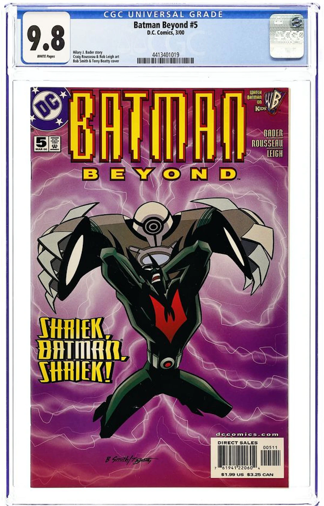 Batman Beyond (1999 2nd Series) 5 CGC 9.8