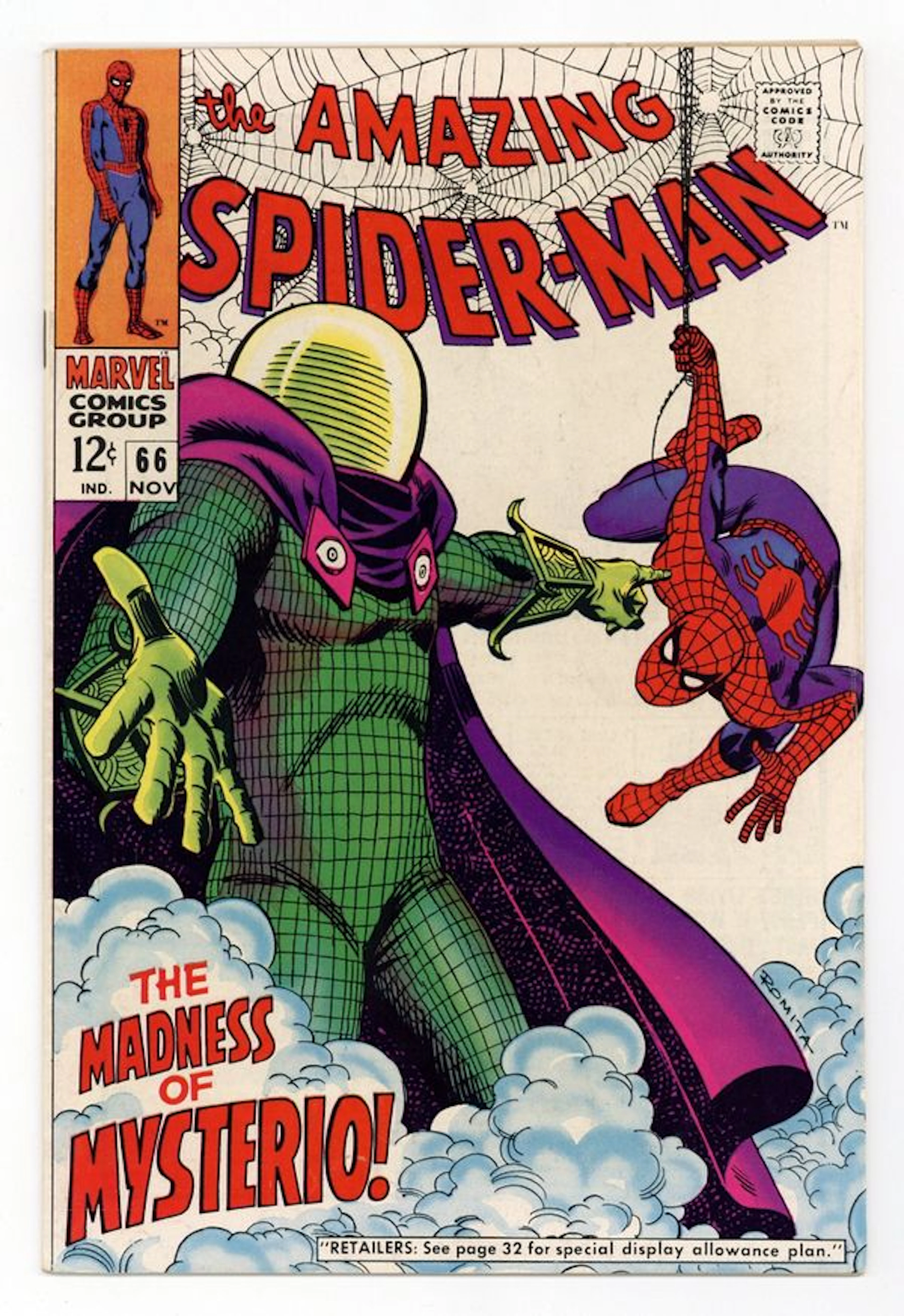 Amazing Spider-Man (1963 1st Series) 66 FN- 5.5