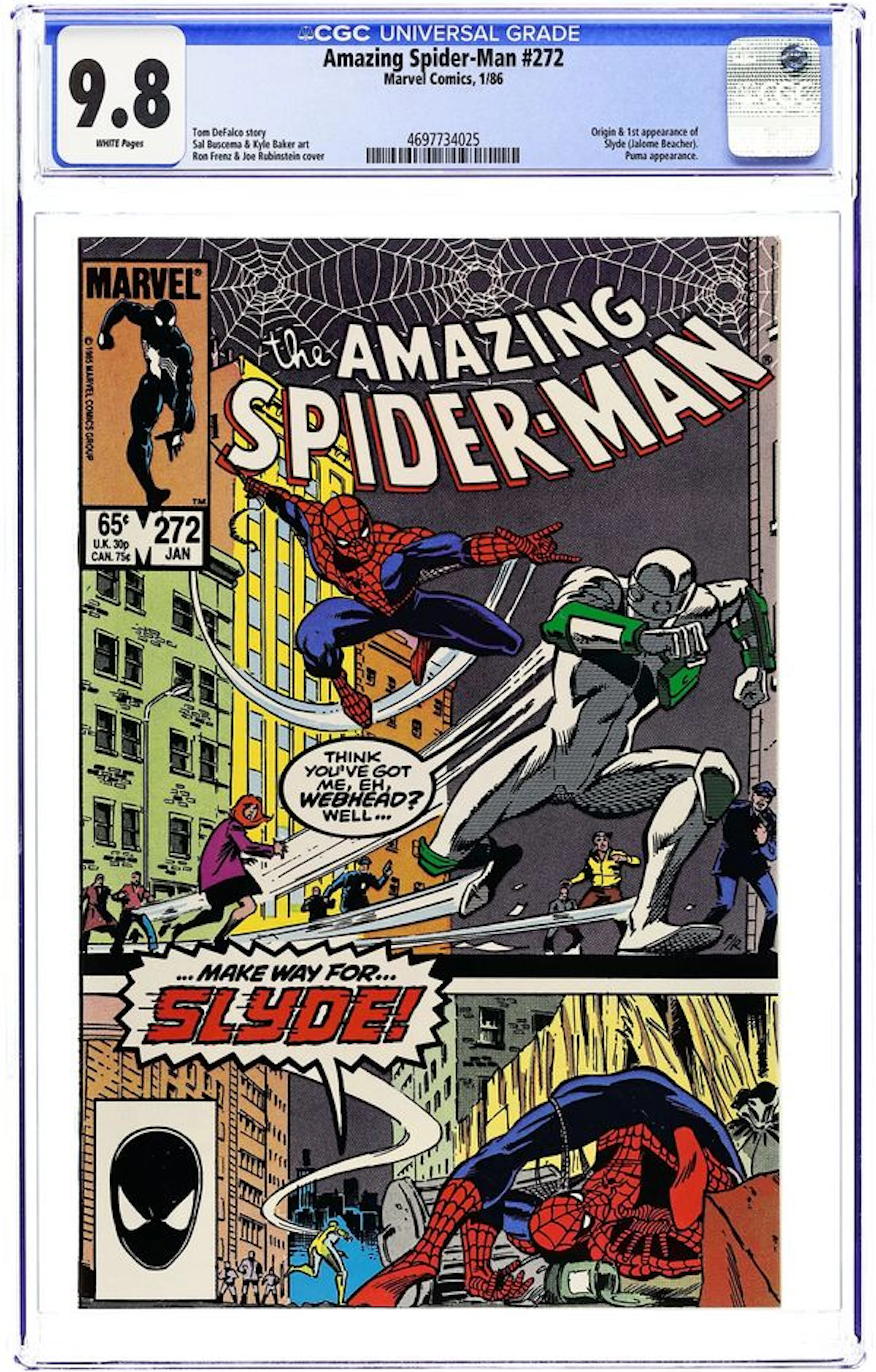 Amazing Spider-Man (1963 1st Series) 272 CGC 9.8
