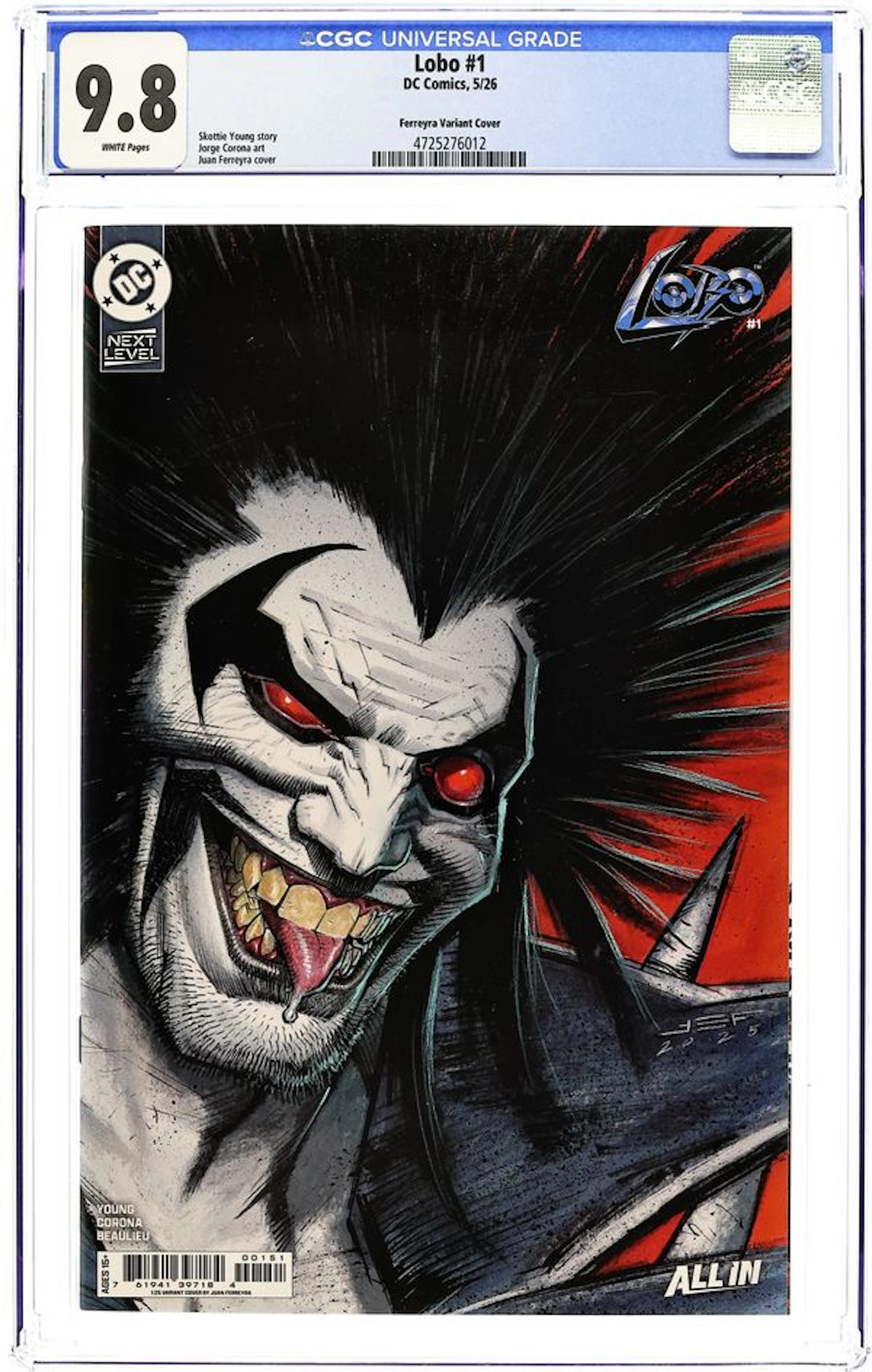 Lobo (2026 DC) 1G CGC 9.8