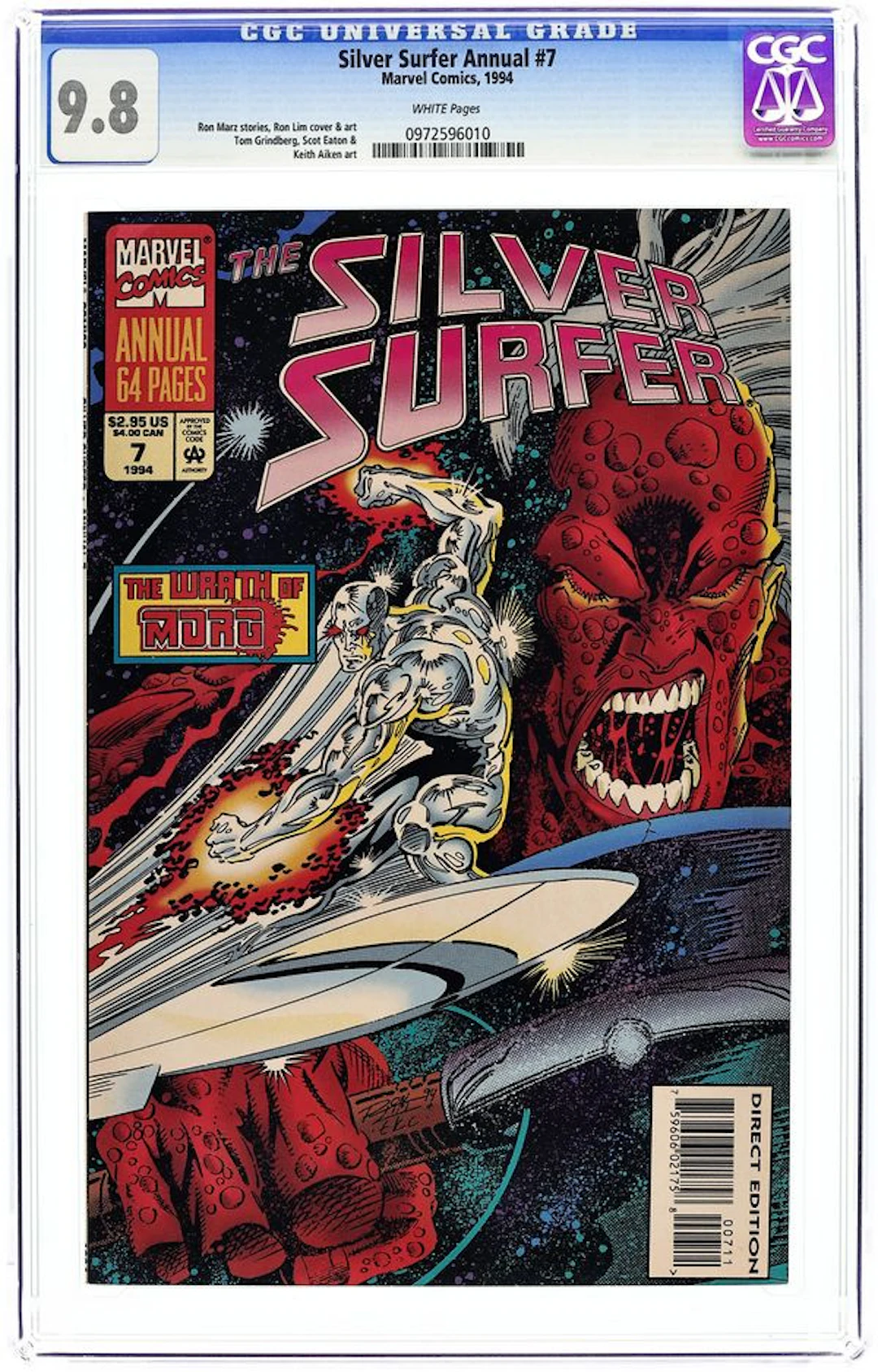 Silver Surfer (1987 2nd Series) Annual 7 CGC 9.8