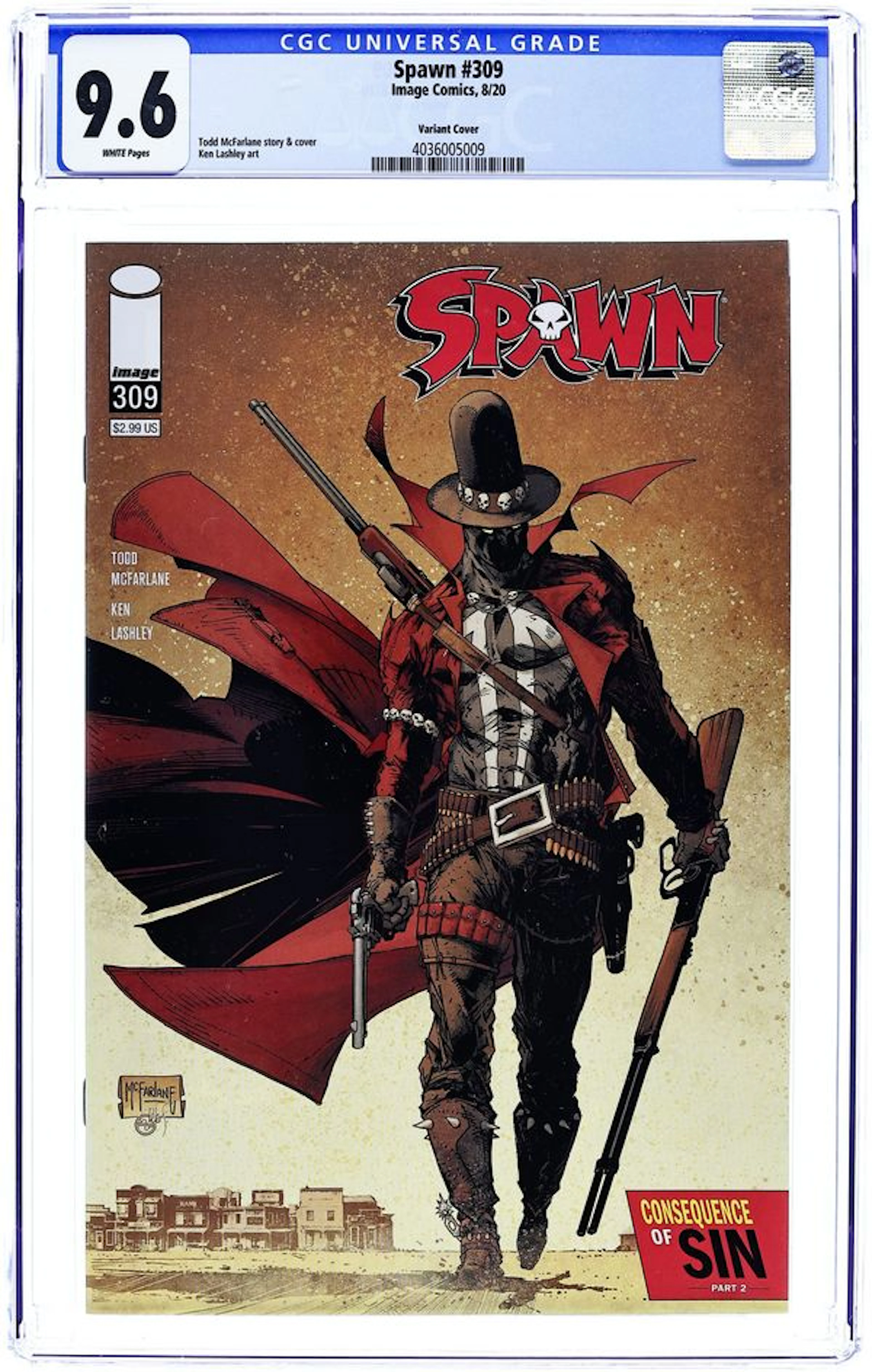 Spawn (1992 Image) 309B CGC 9.6