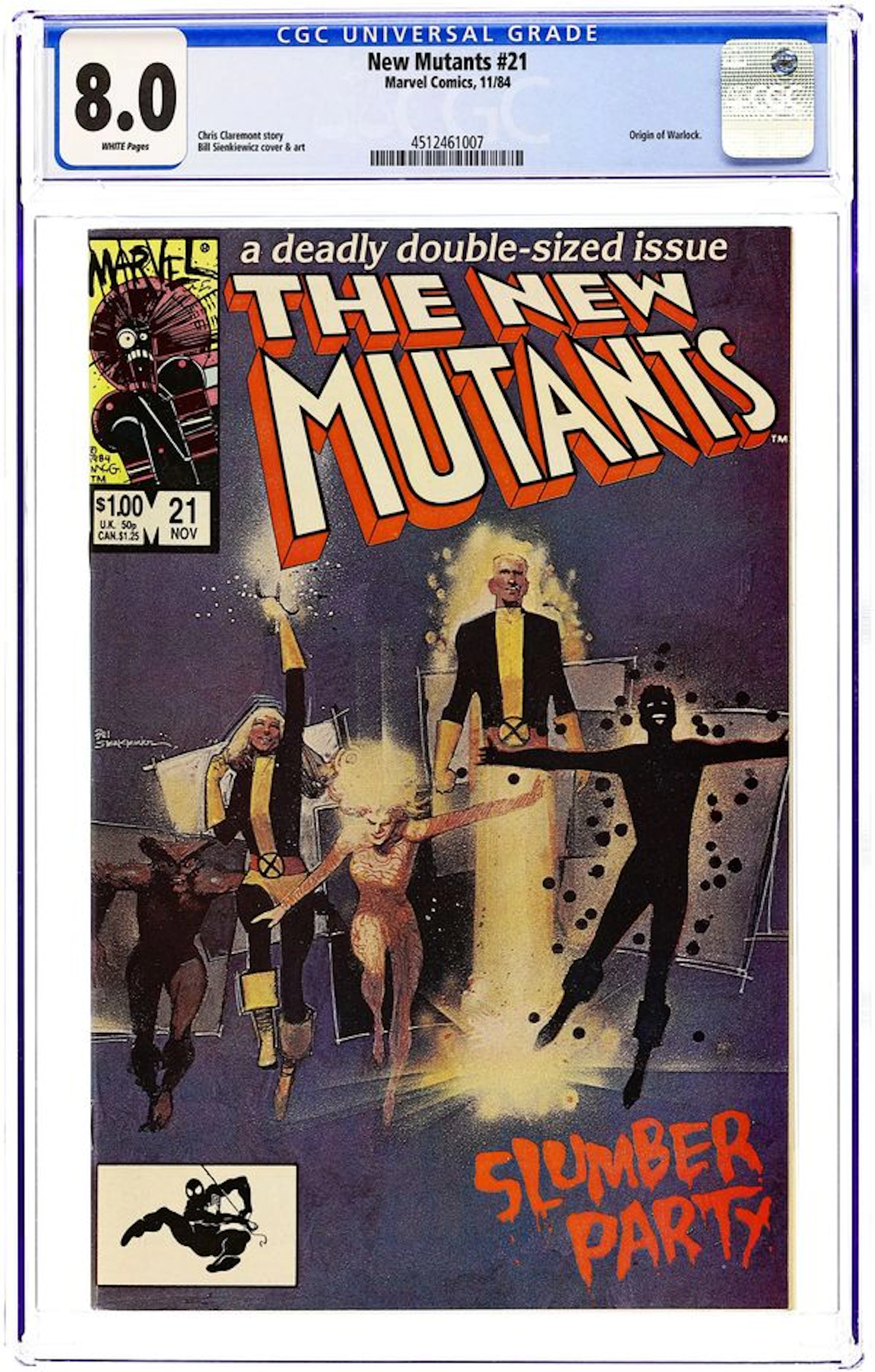 New Mutants (1983 1st Series) 21 CGC 8.0