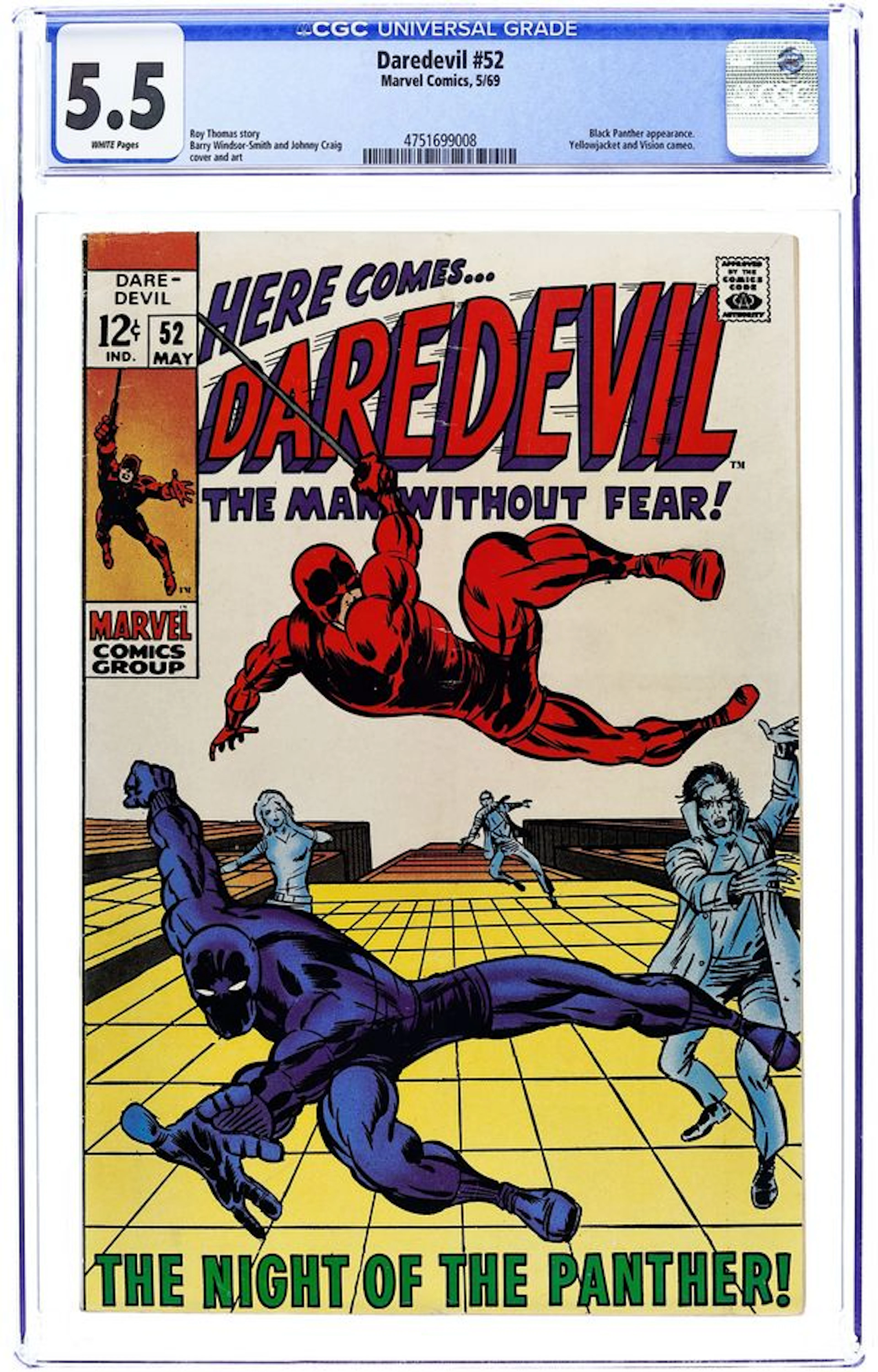 Daredevil (1964 1st Series) 52 CGC 5.5