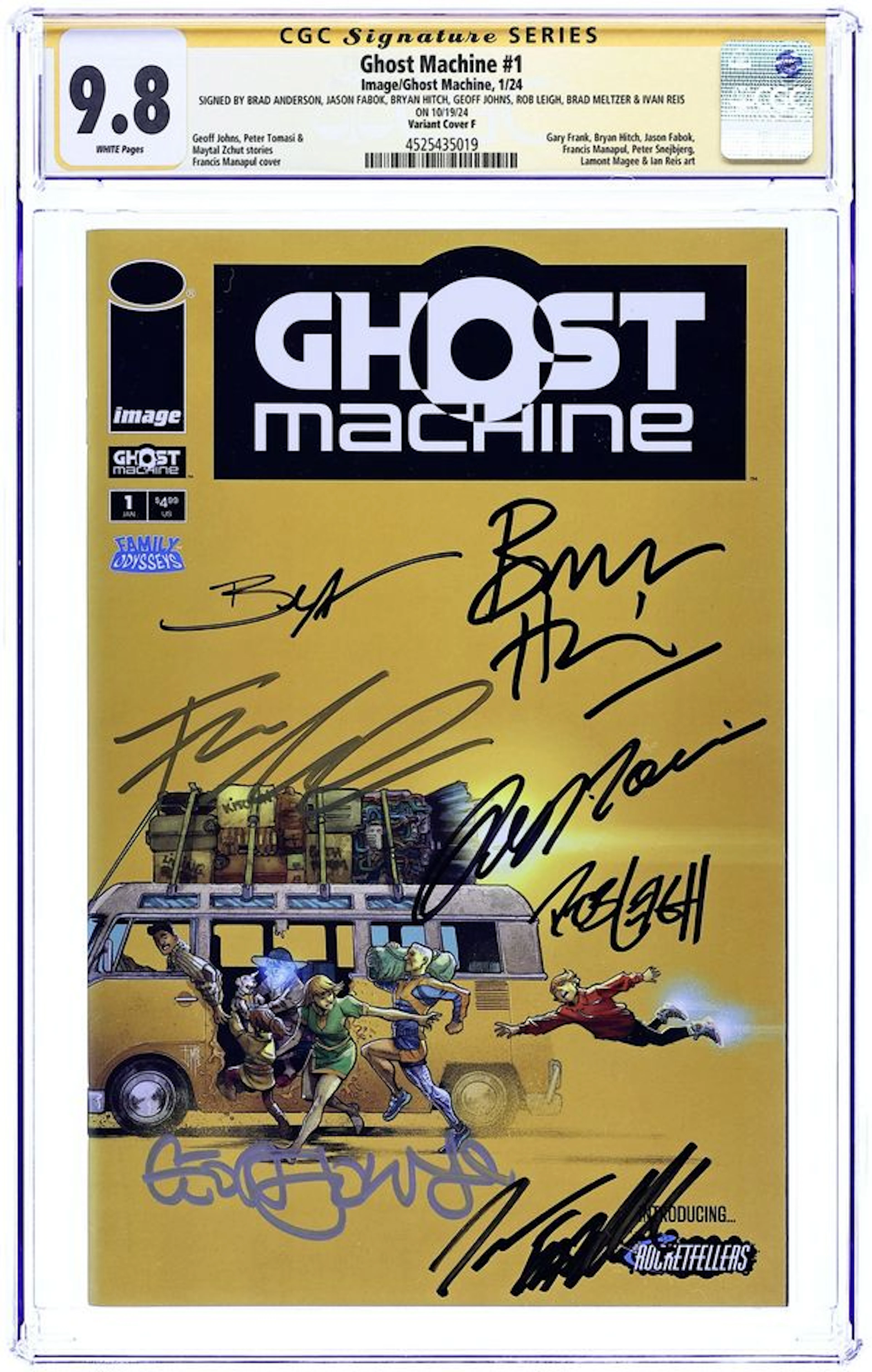 Ghost Machine (2024 Image) 1F CGC 9.8 SS Multiple Signatures