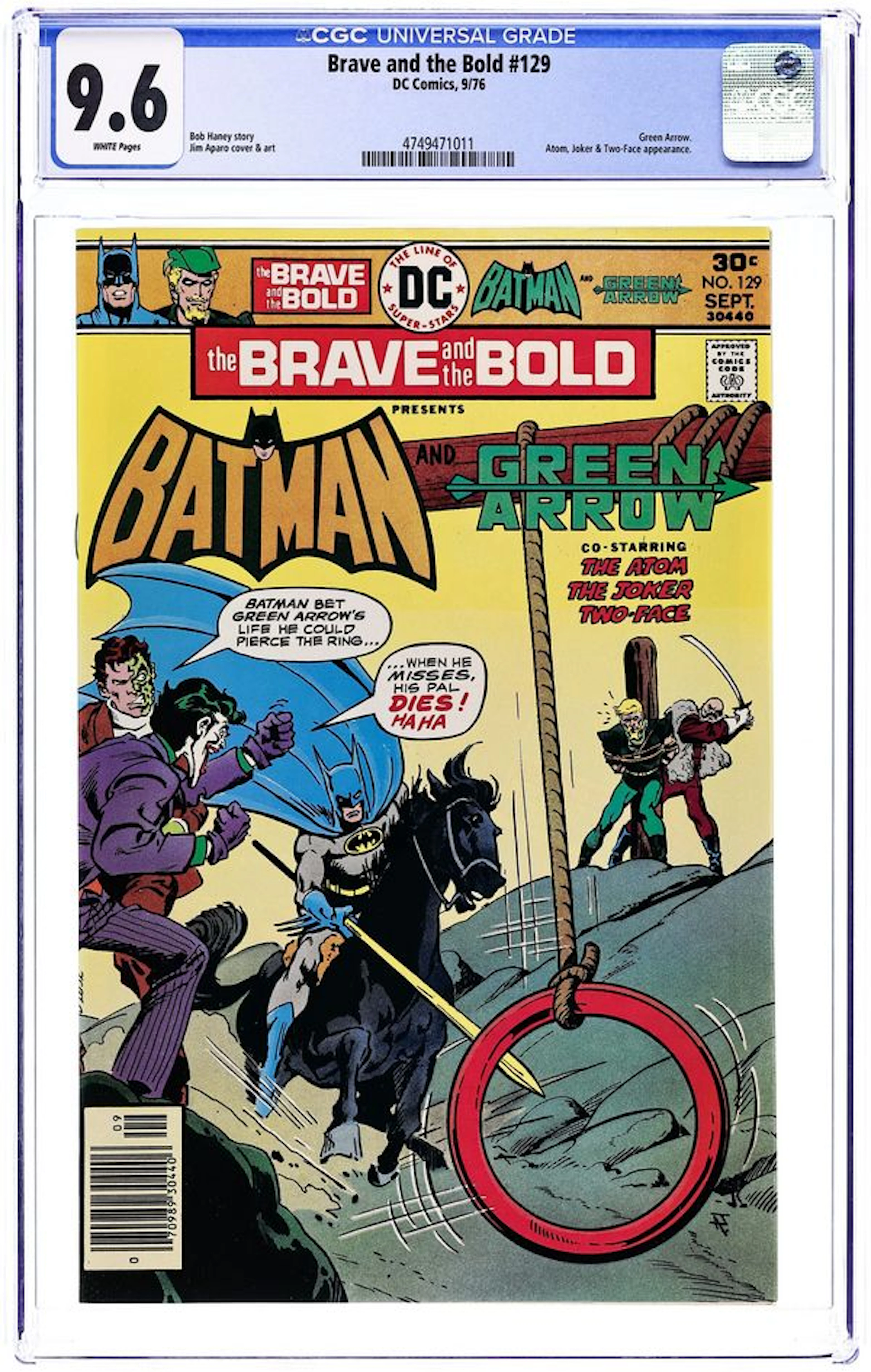 Brave and the Bold (1955 1st Series DC) 129 CGC 9.6