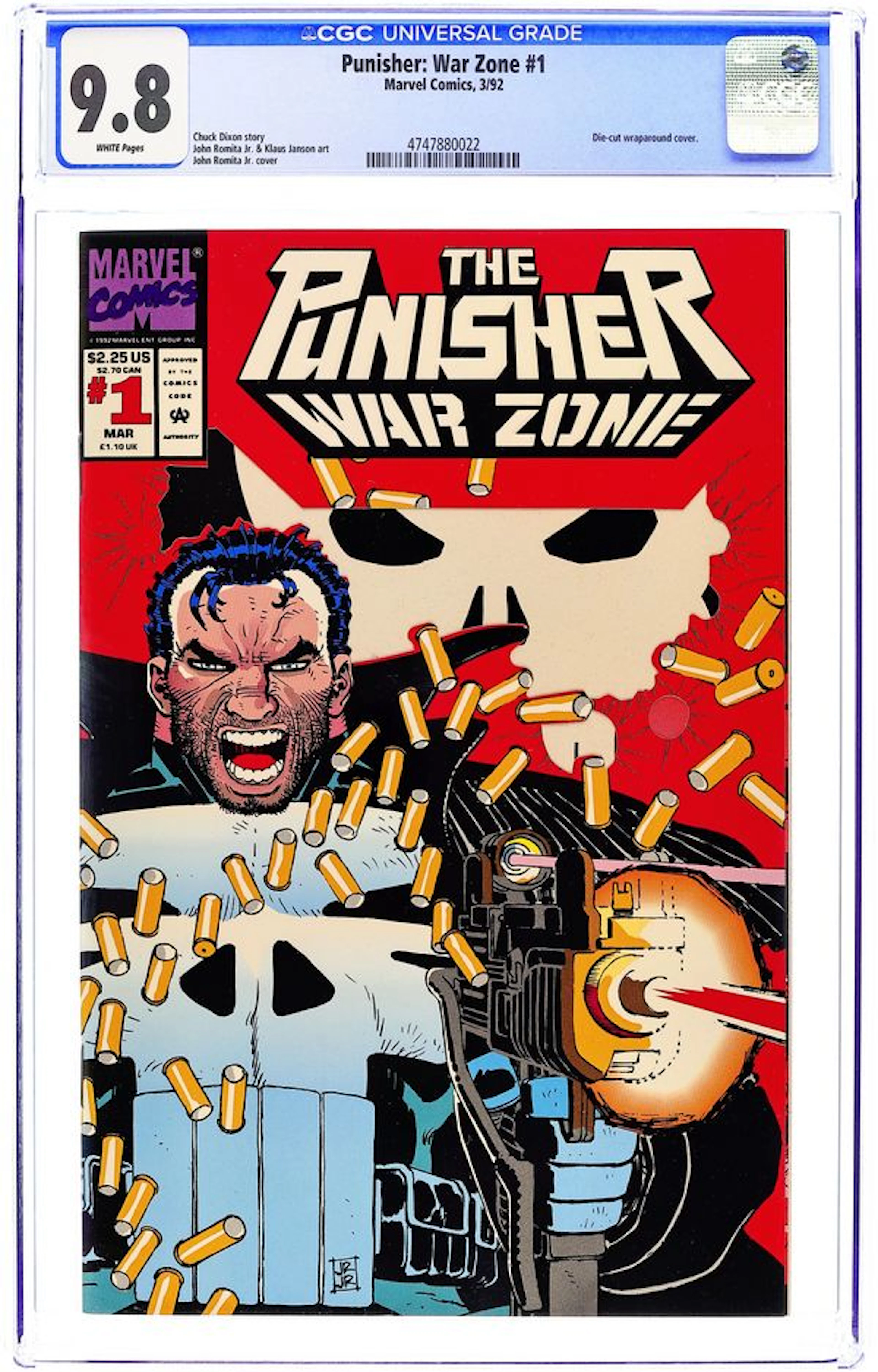 Punisher War Zone (1992) 1D CGC 9.8