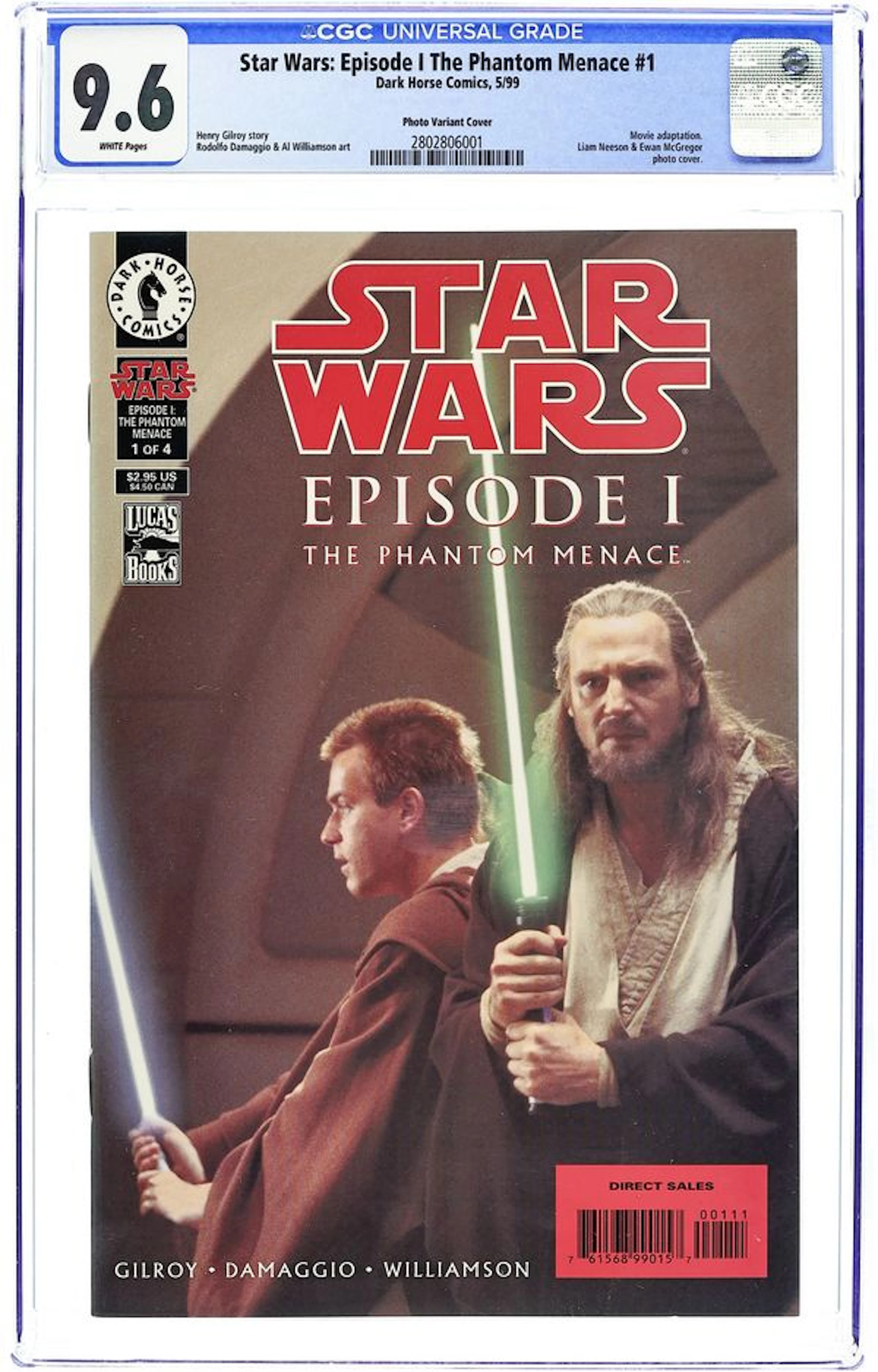 Star Wars Episode 1 Phantom Menace (1999) 1B CGC 9.6