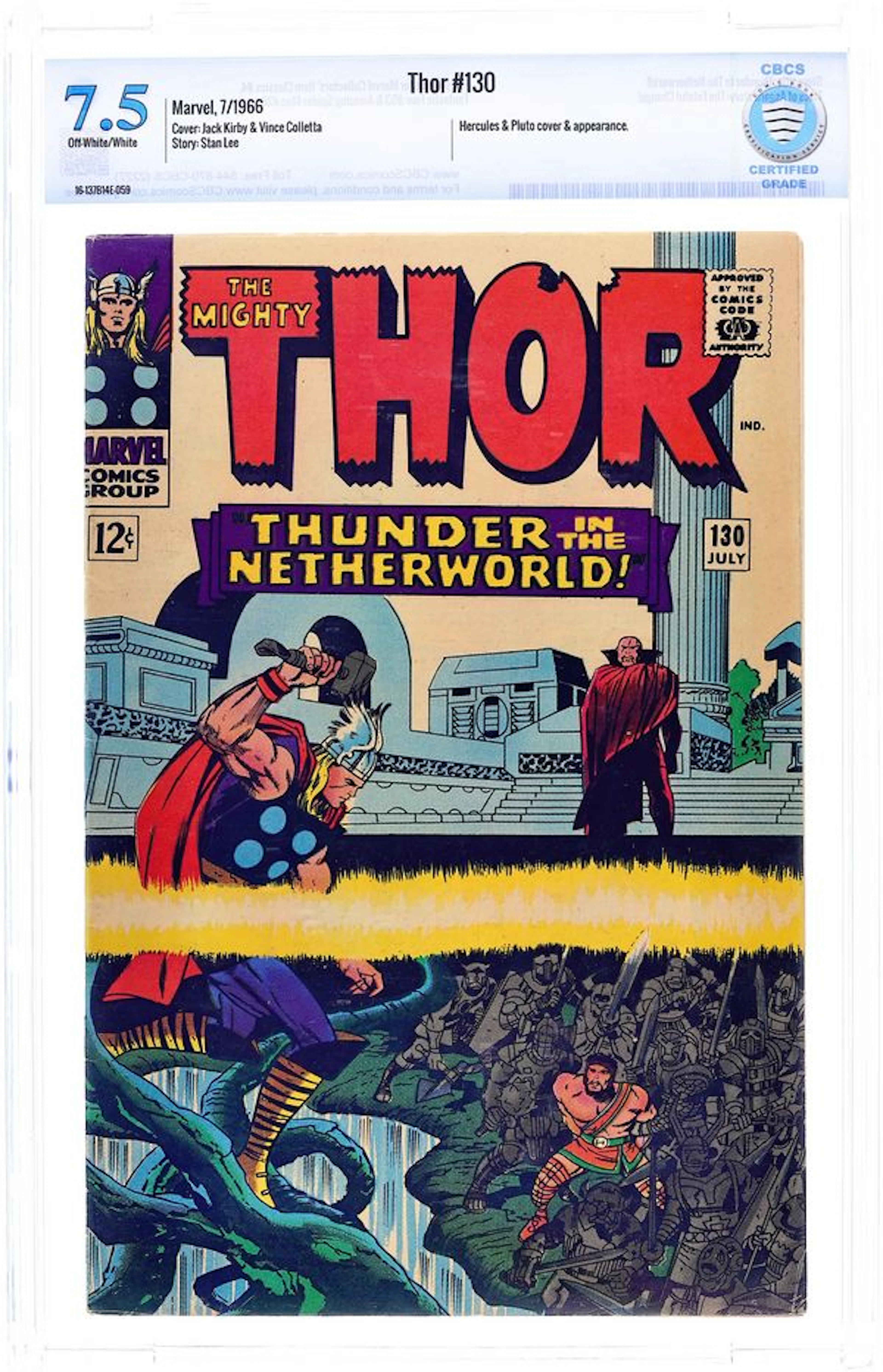 Thor (1962 Marvel 1st Series Journey Into Mystery) 130 CBCS 7.5