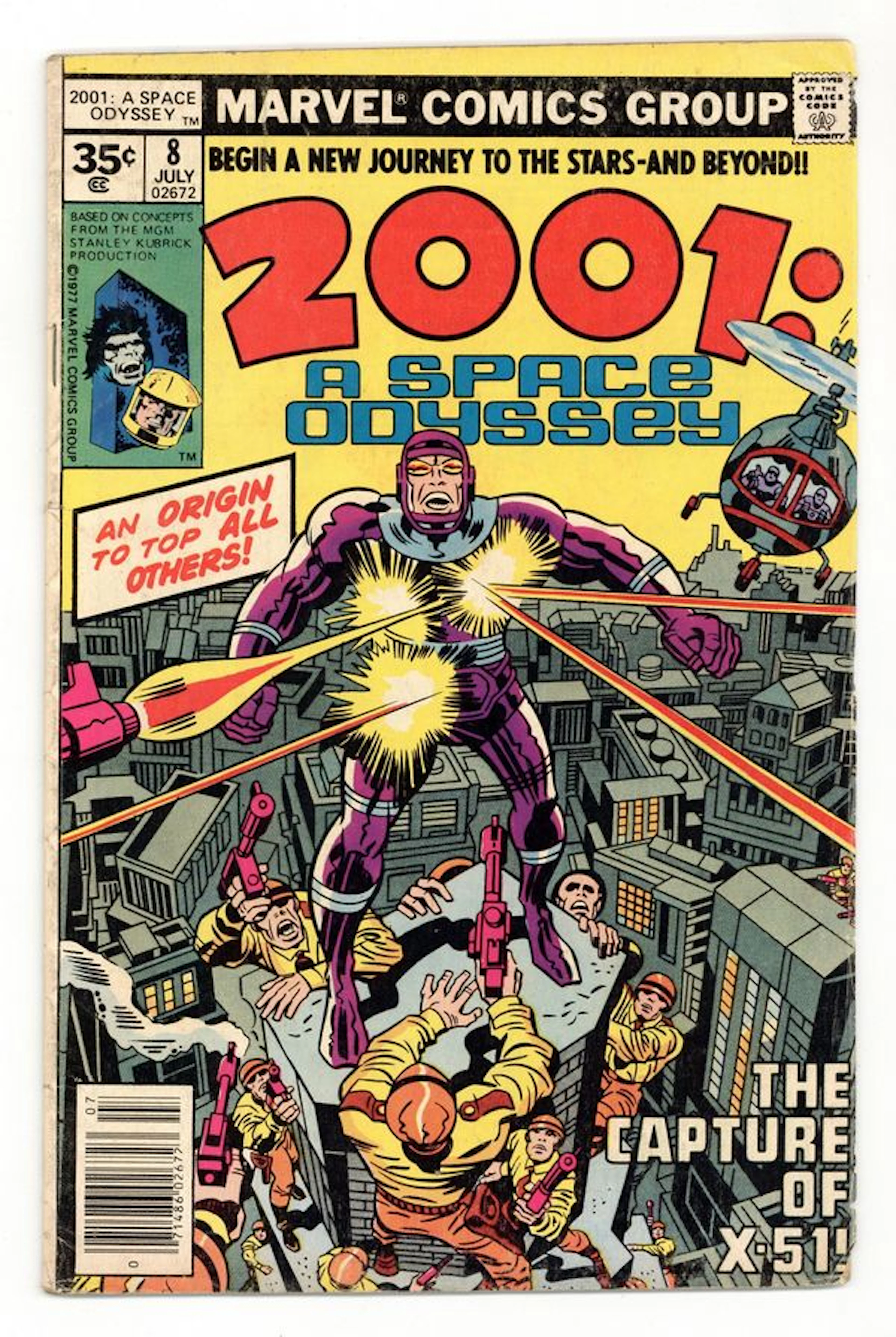 2001 A Space Odyssey (1976) 35 Cent Variant 8 VG- 3.5