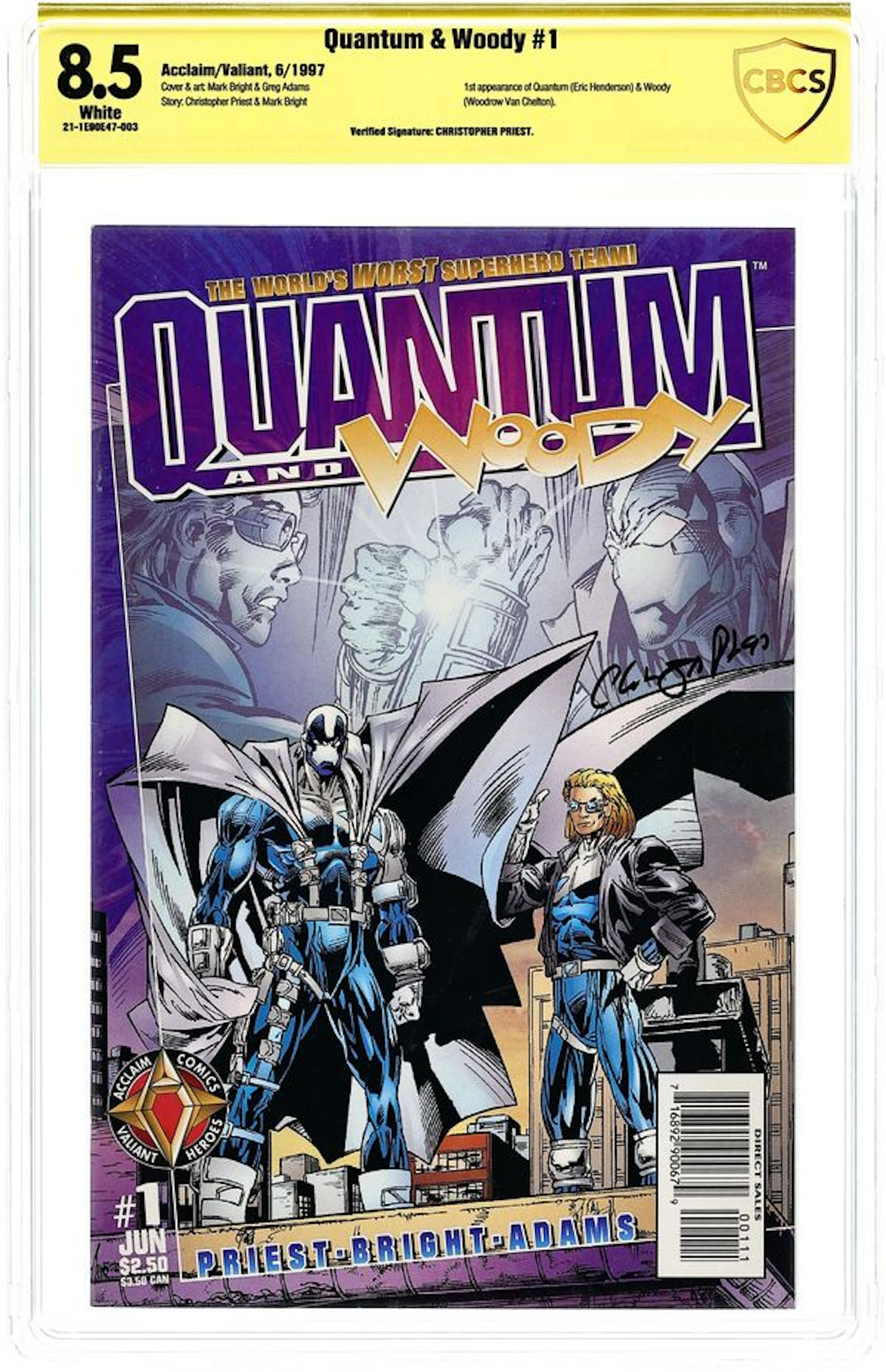 Quantum and Woody (1997) 1A CBCS 8.5 Signed Priest