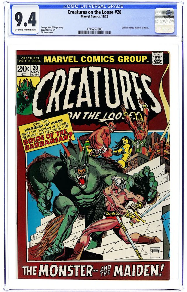 Creatures on the Loose (1971) 20 CGC 9.4