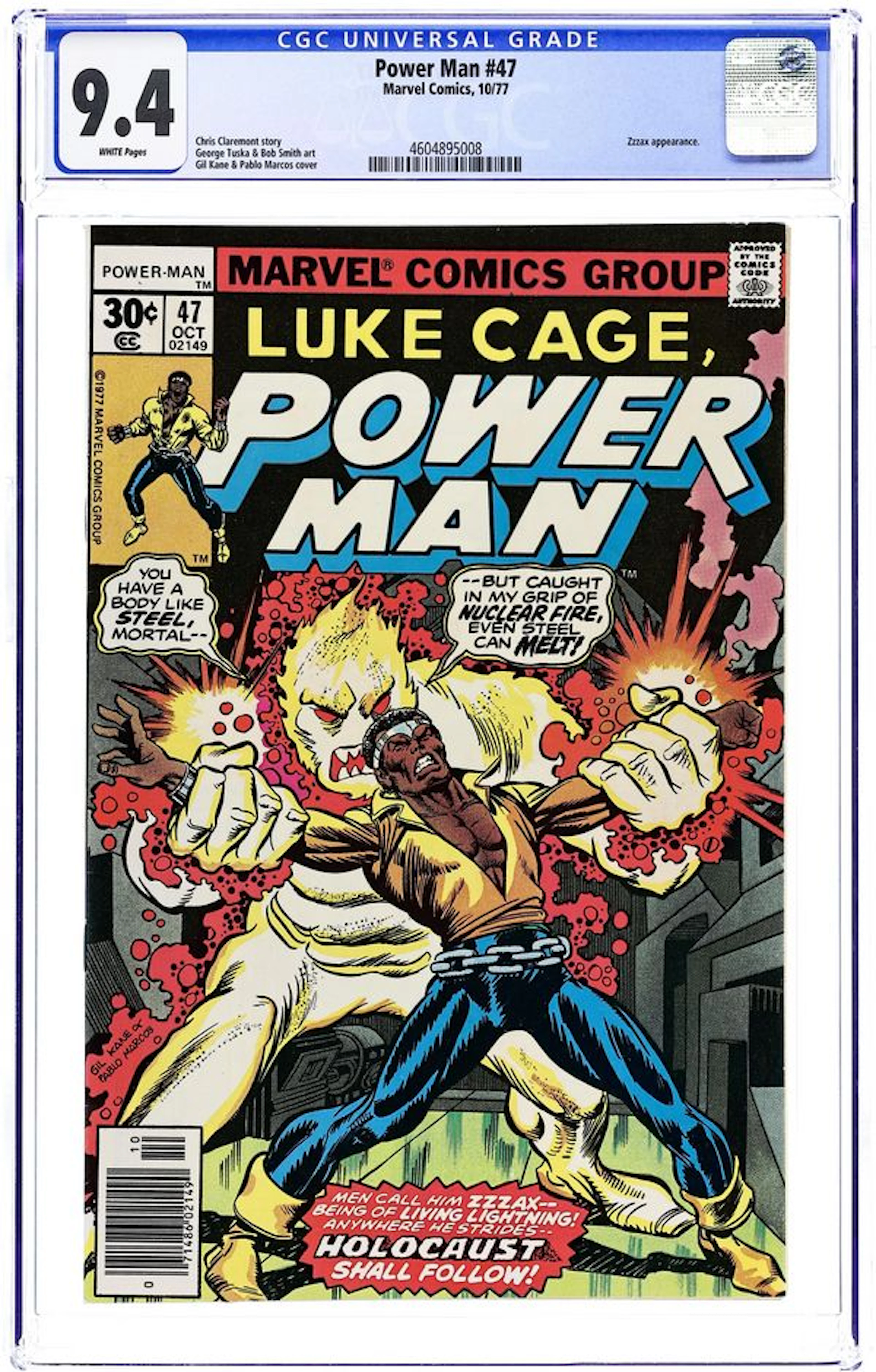 Power Man and Iron Fist (1972 Hero for Hire) 47 CGC 9.4
