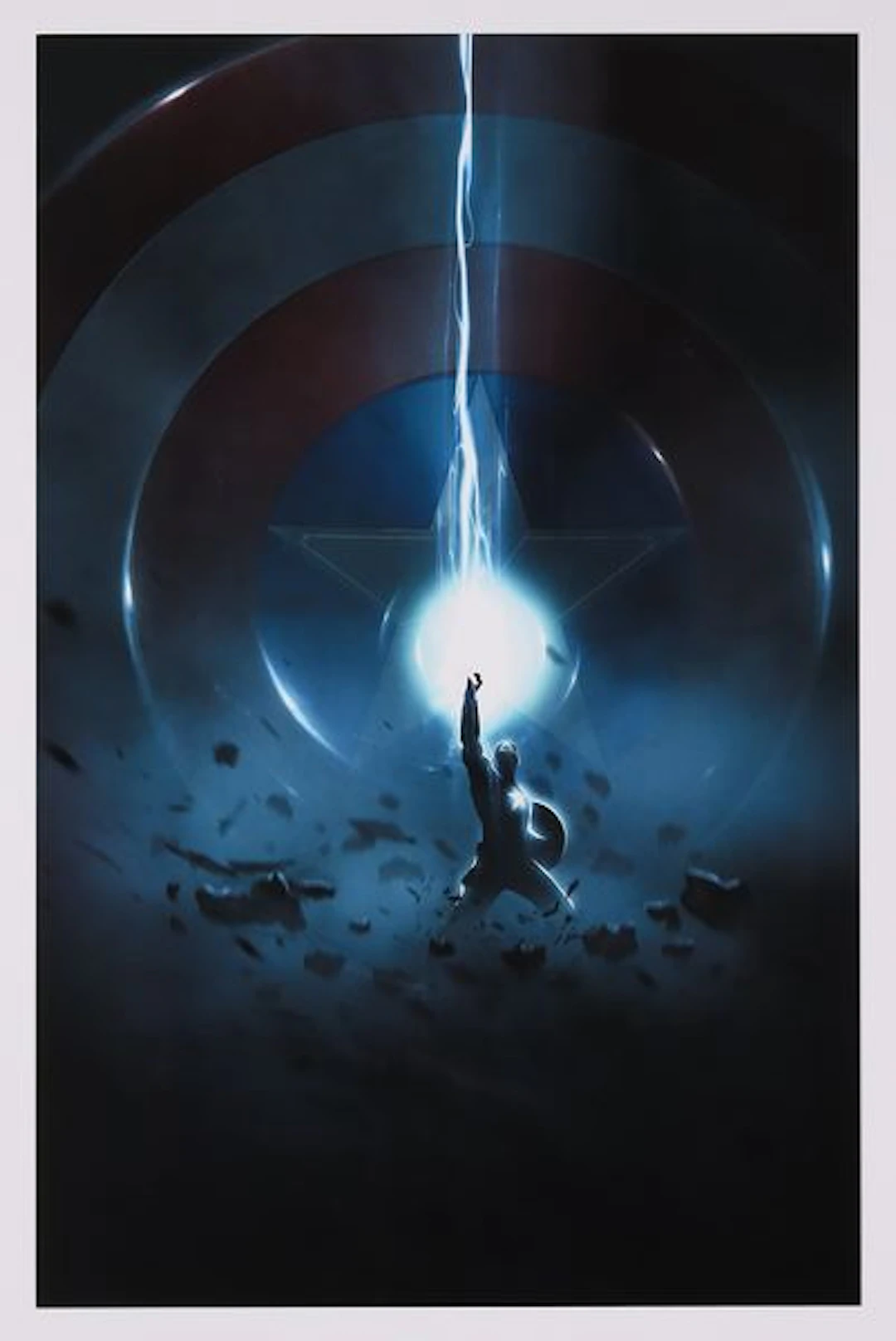 Captain America Print by Bosslogic