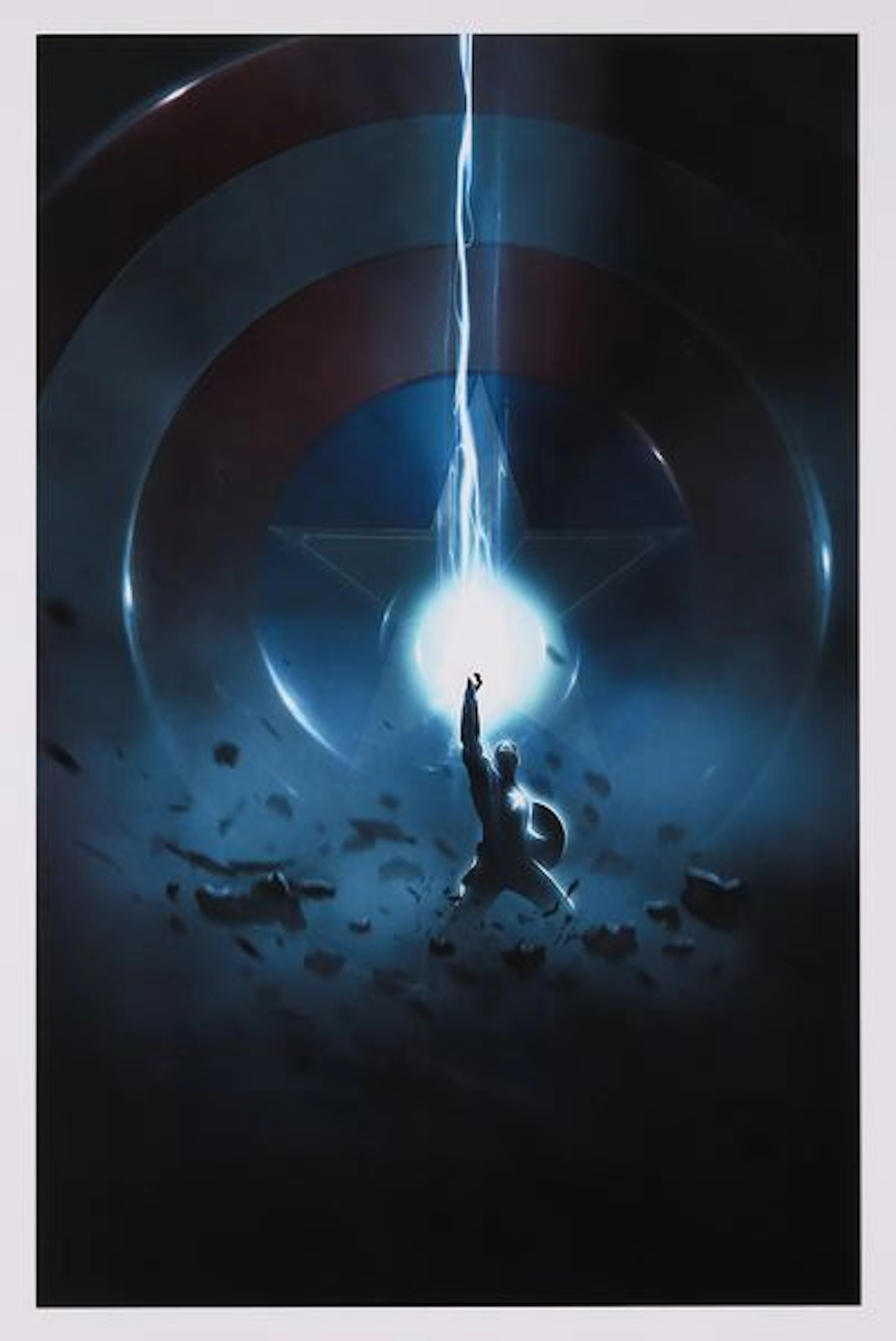 Captain America Print by Bosslogic