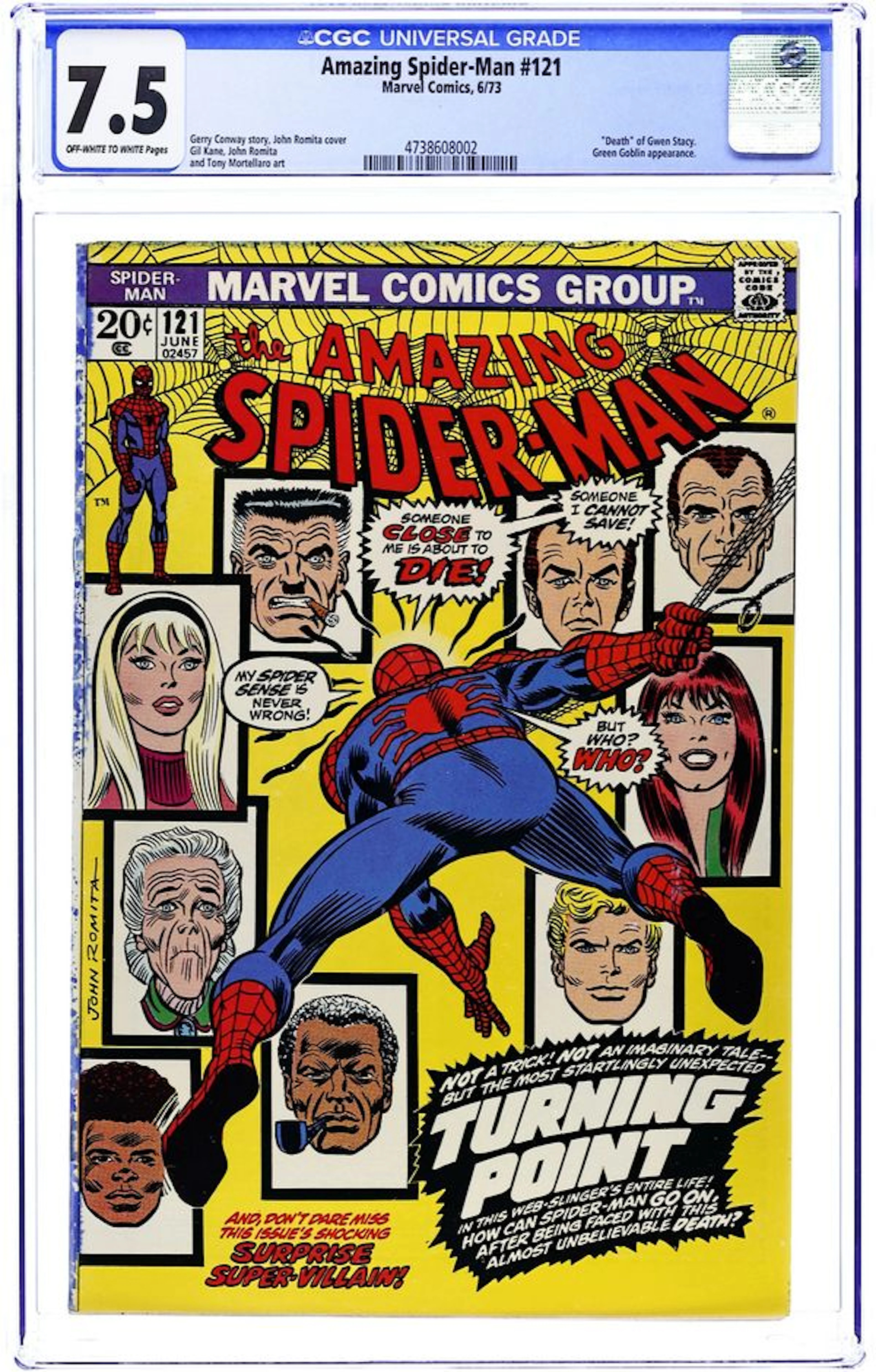 Amazing Spider-Man (1963 1st Series) 121 CGC 7.5