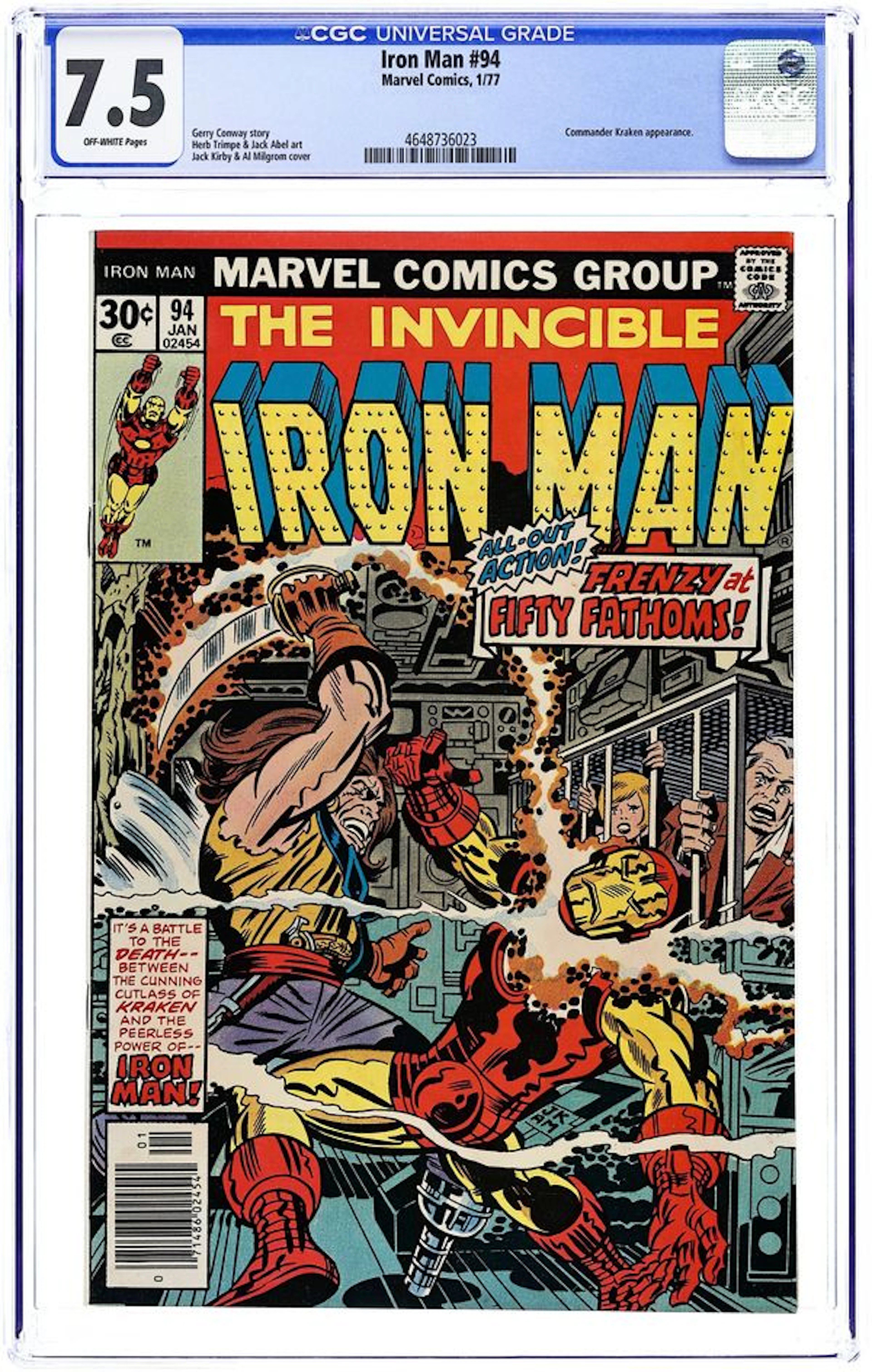 Iron Man (1968 1st Series) 94 CGC 7.5