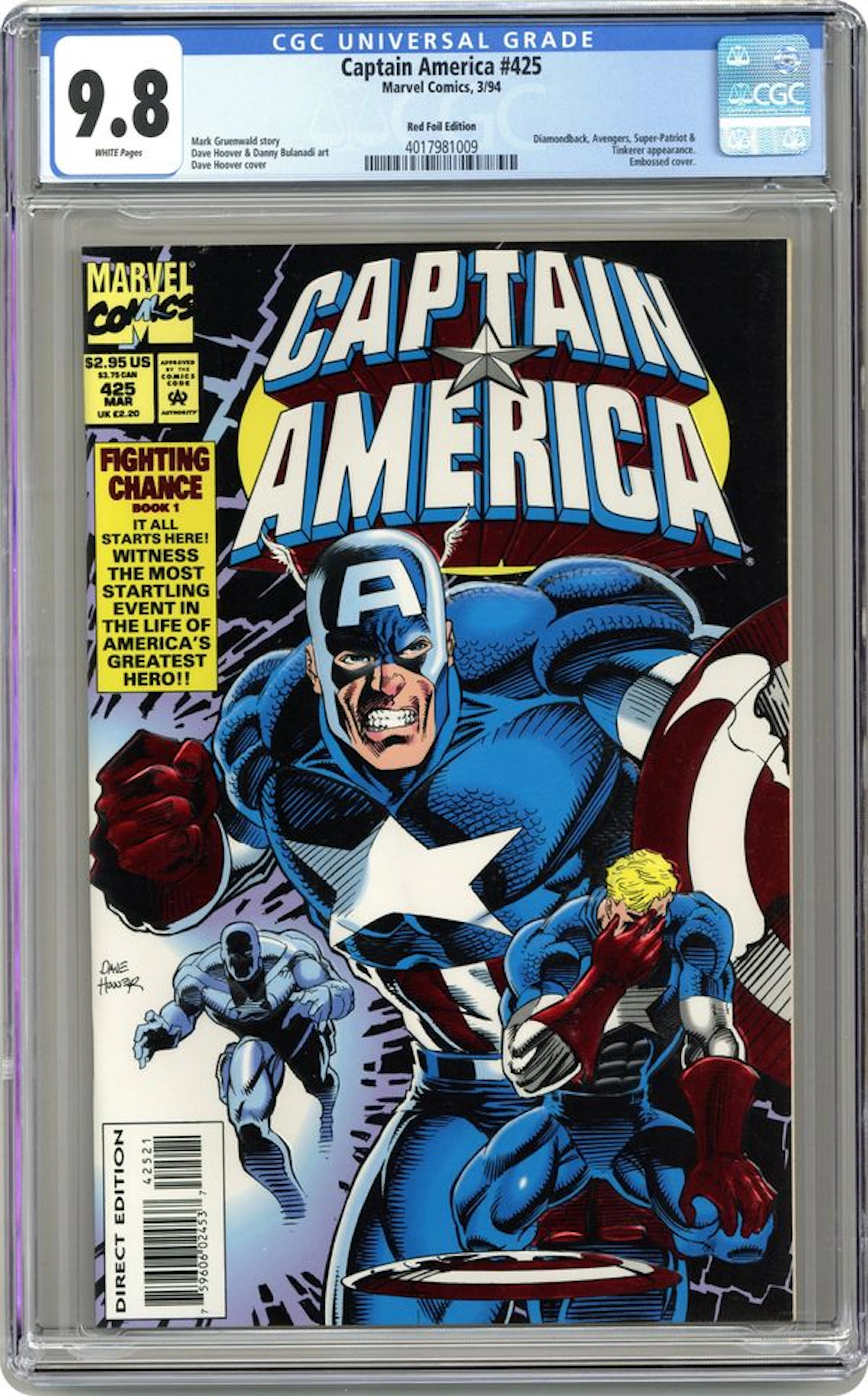 Captain America (1968 1st Series) 425A CGC 9.8