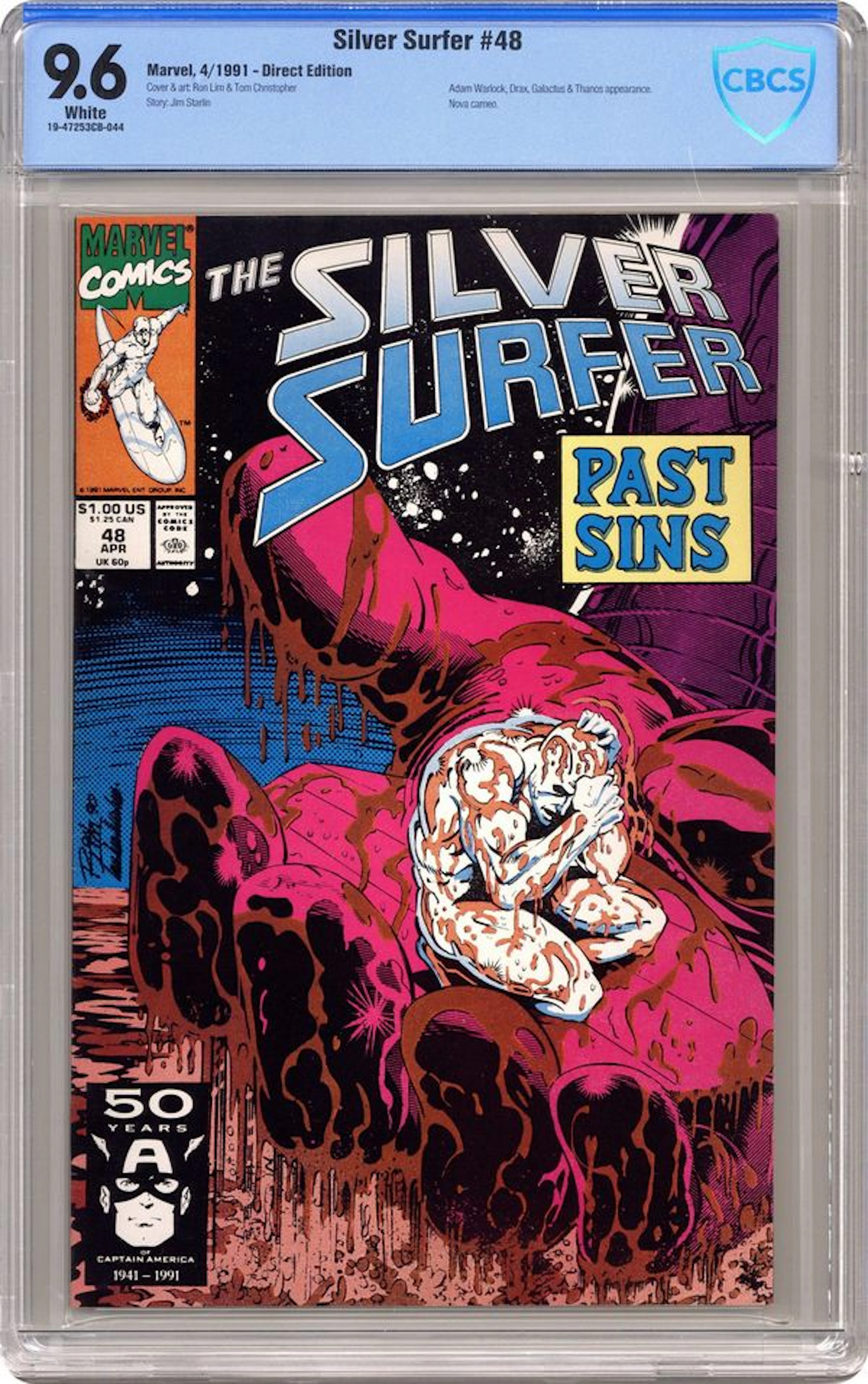 Silver Surfer (1987 2nd Series) 48 CBCS 9.6