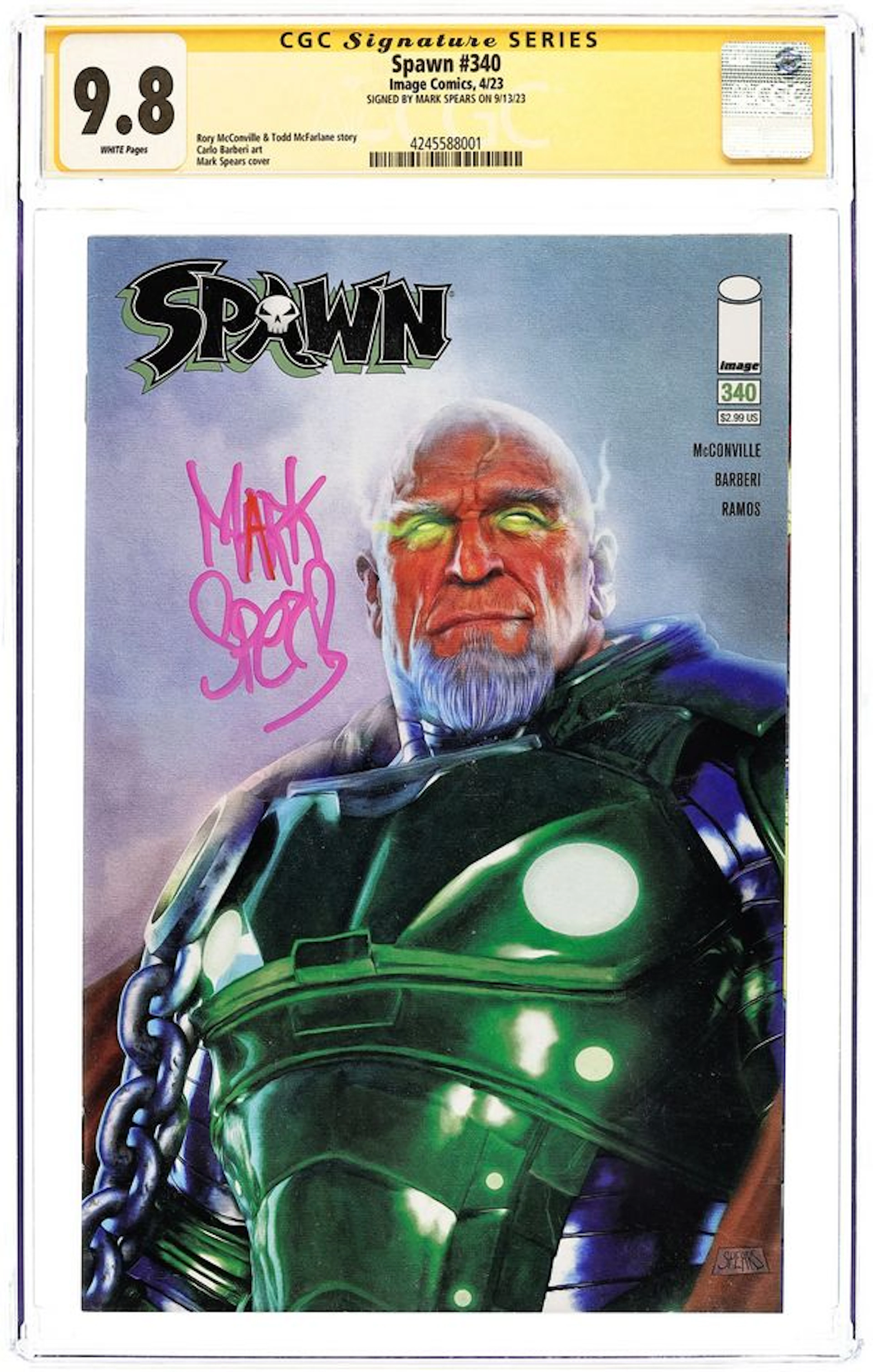 Spawn (1992 Image) 340A CGC 9.8 SS Spears