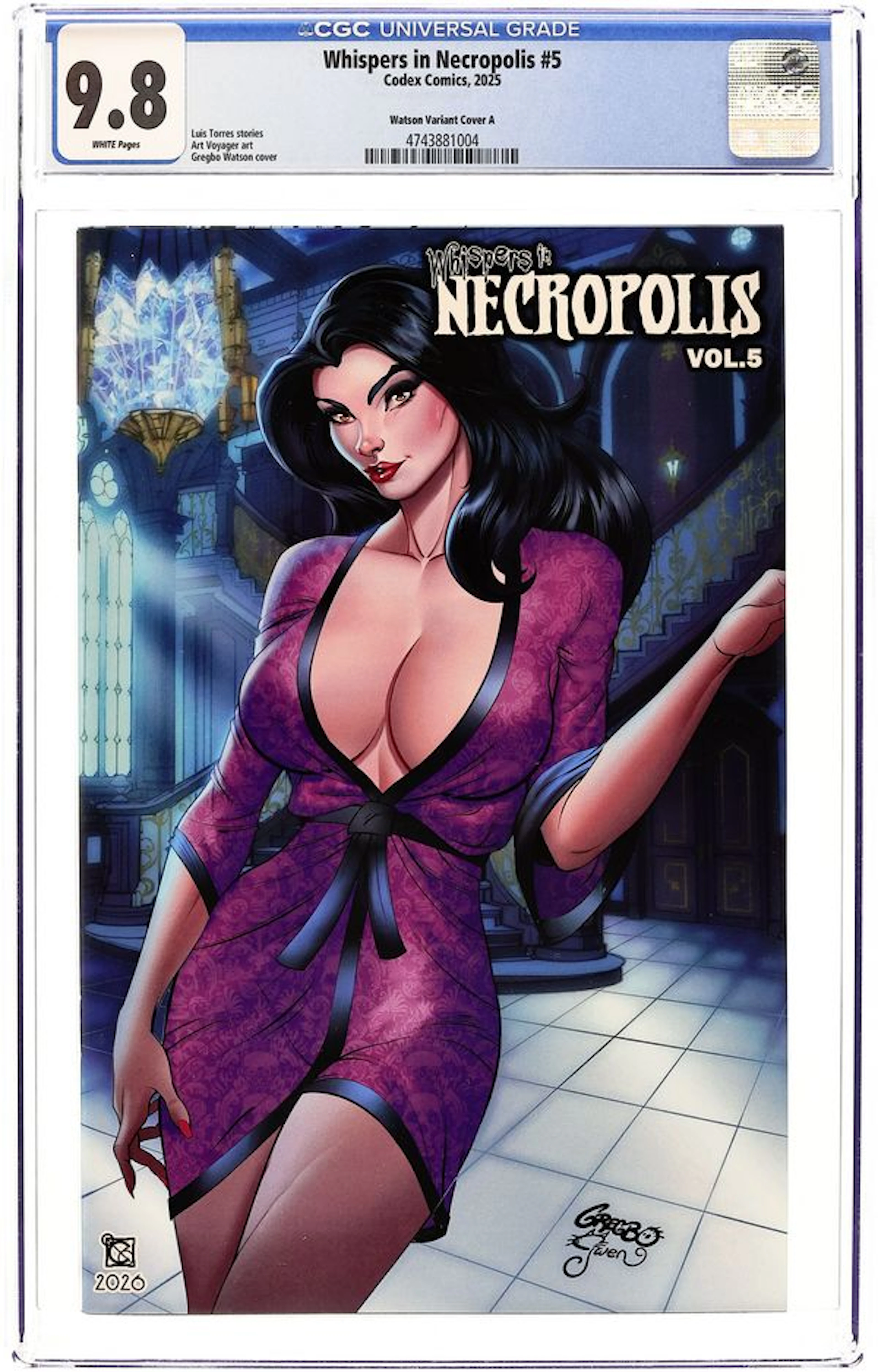Whispers in Necropolis (2016 Codex Comics) 5WATSON.A CGC 9.8
