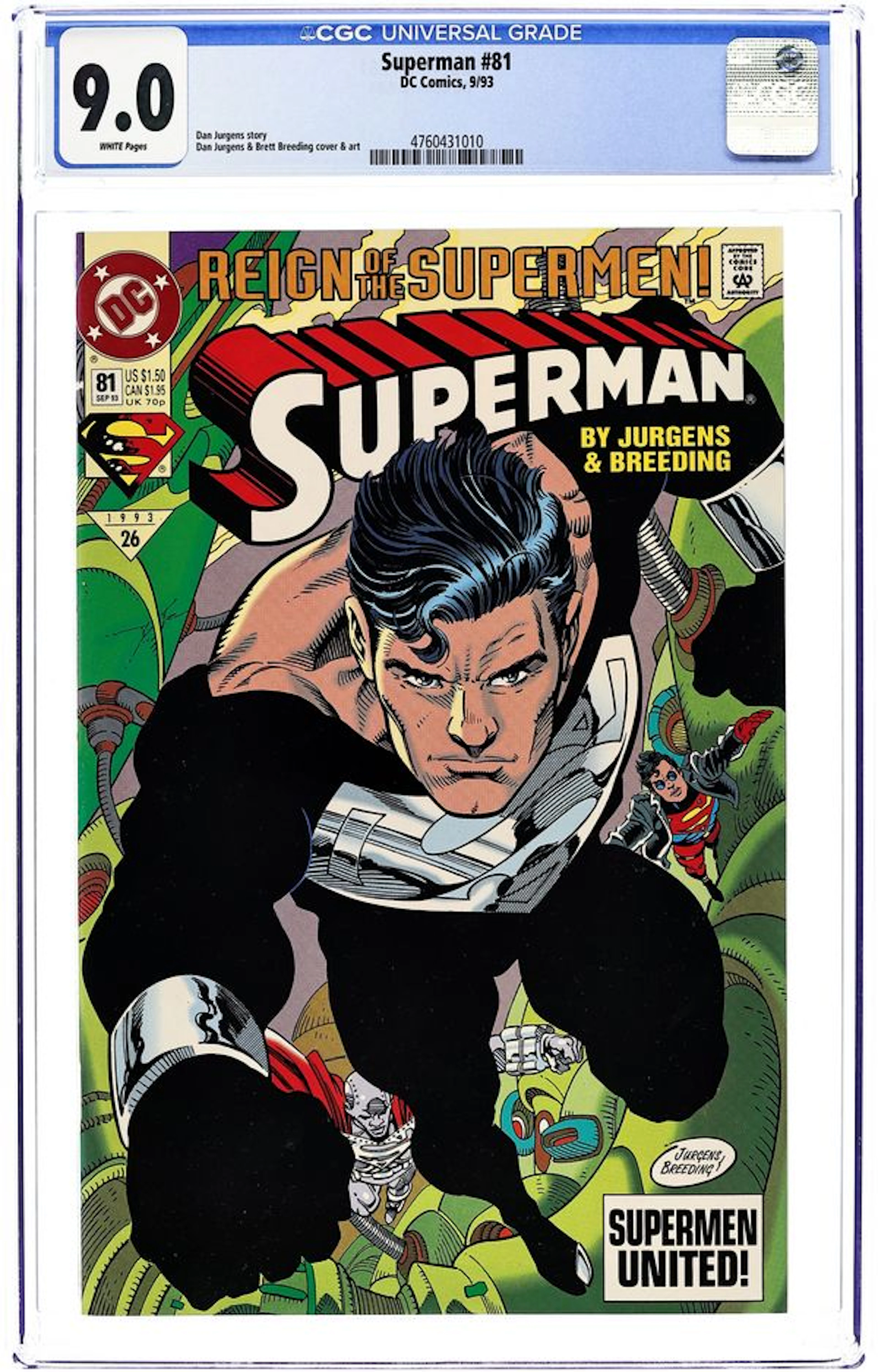 Superman (1987 2nd Series) 81 CGC 9.0