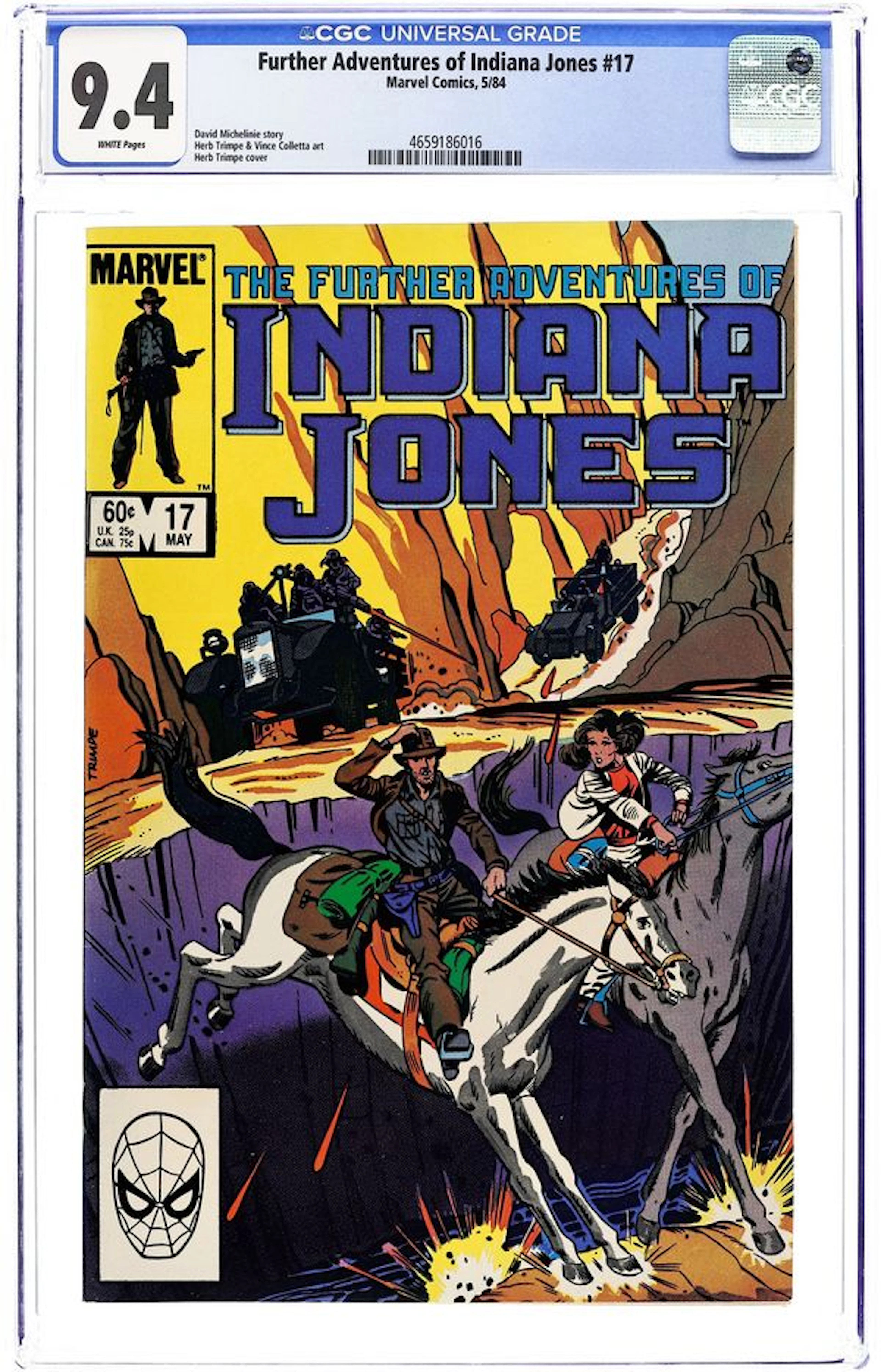 Further Adventures of Indiana Jones (1983) 17D CGC 9.4