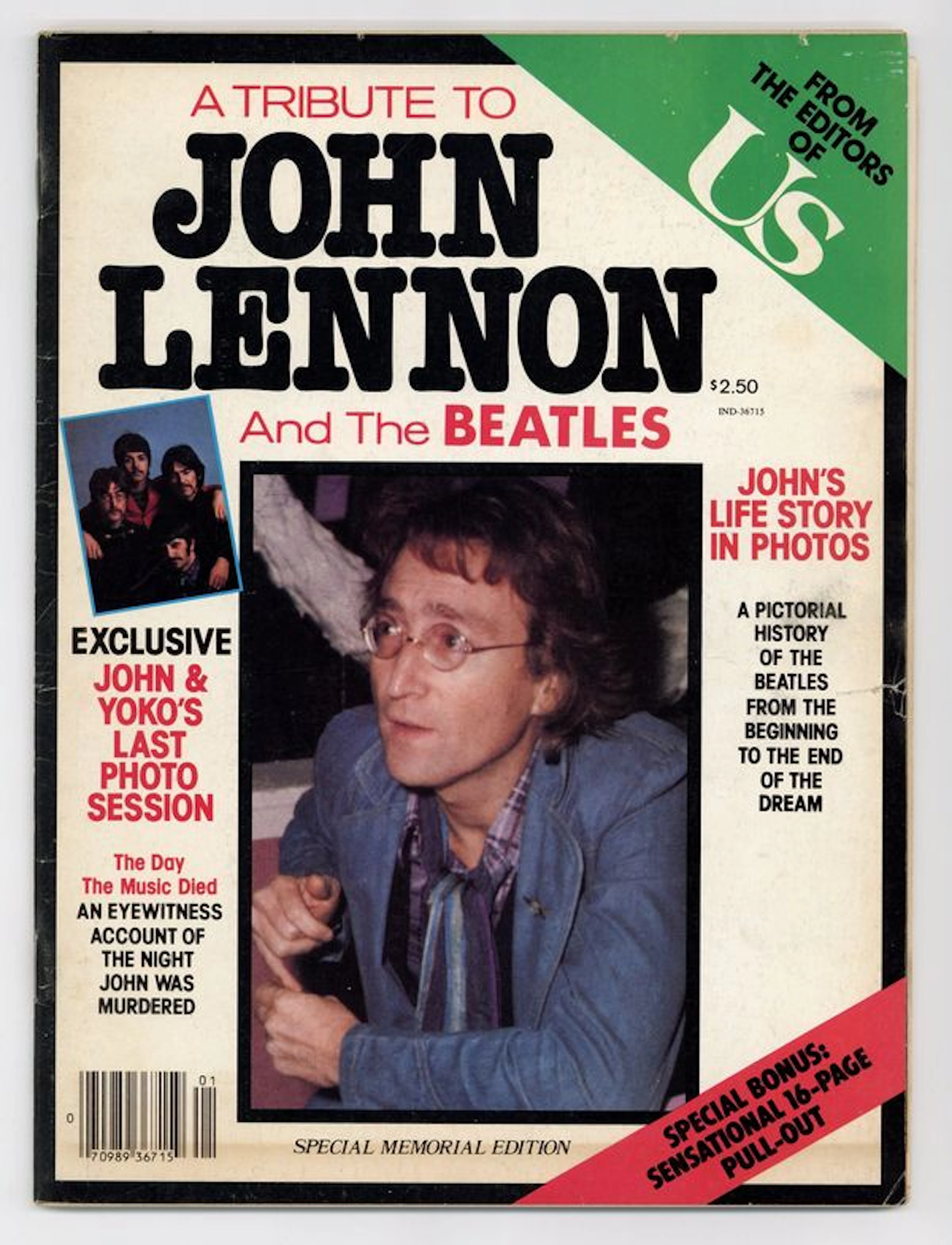 Tribute to John Lennon and the Beatles (1980) 36715 GD+ 2.5