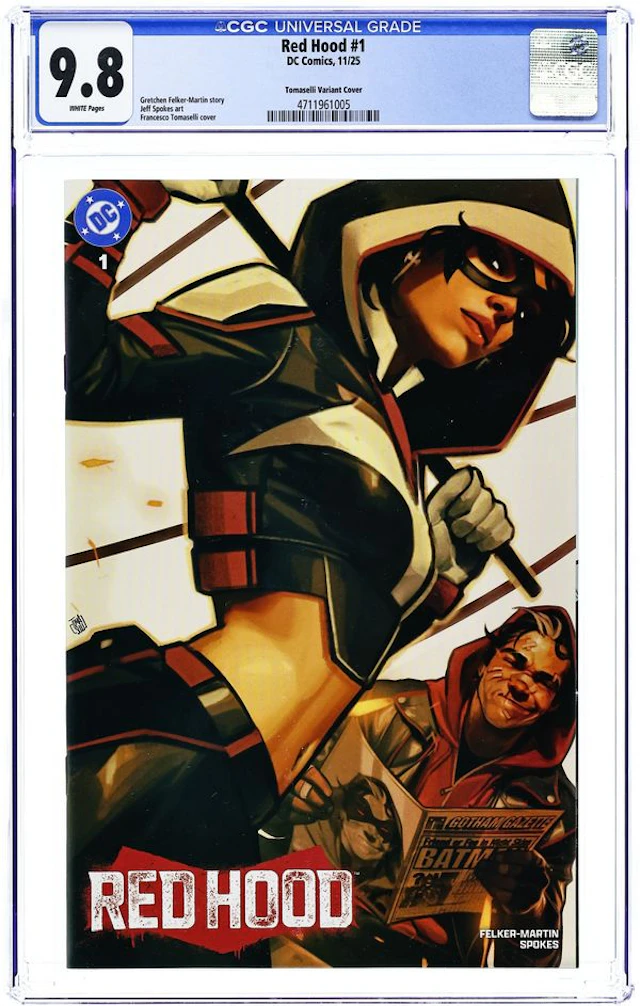 Red Hood (2025 DC) 1TOMASELLI.A CGC 9.8