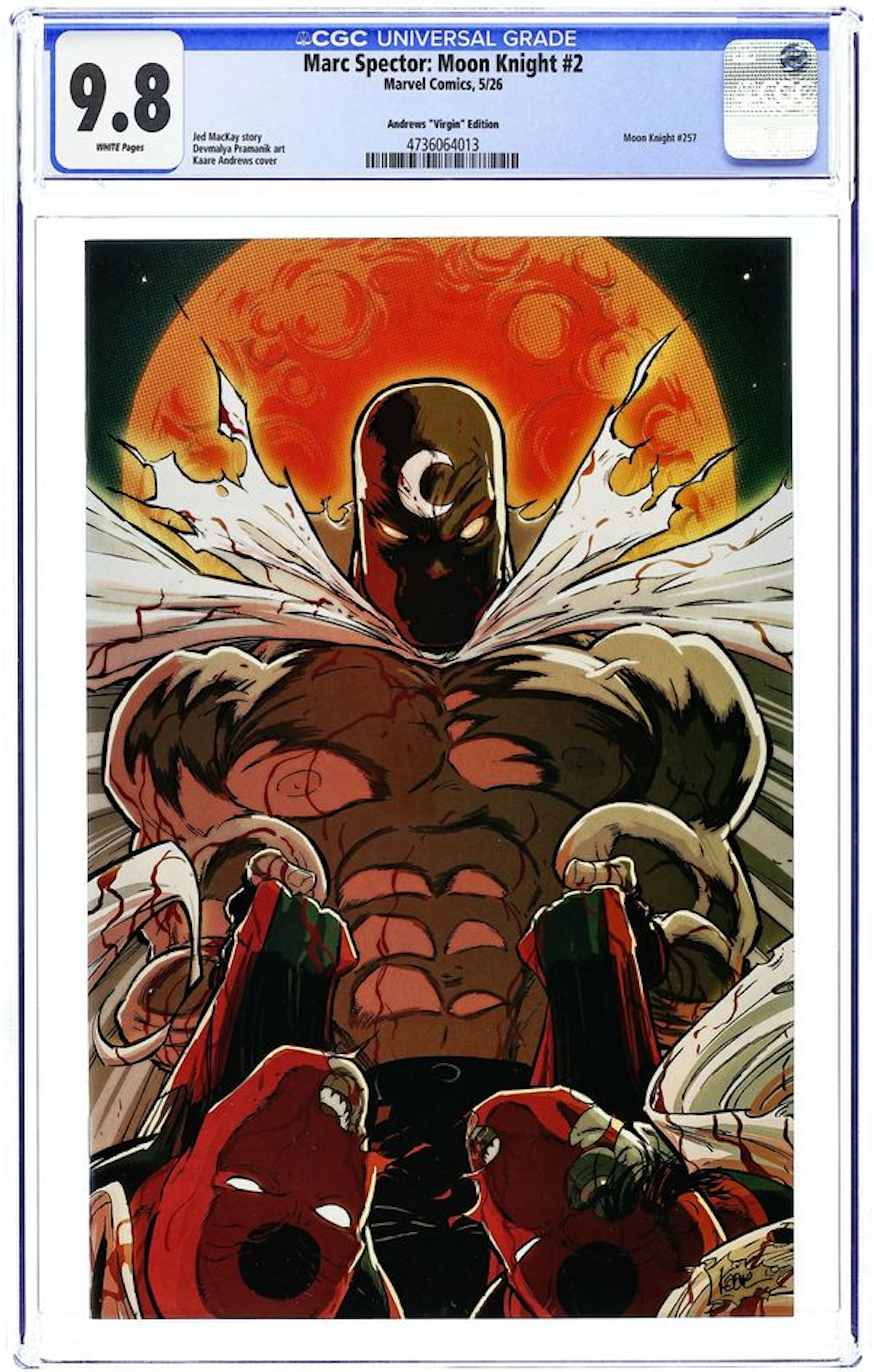 Marc Spector Moon Knight (2026 Marvel) 2D CGC 9.8