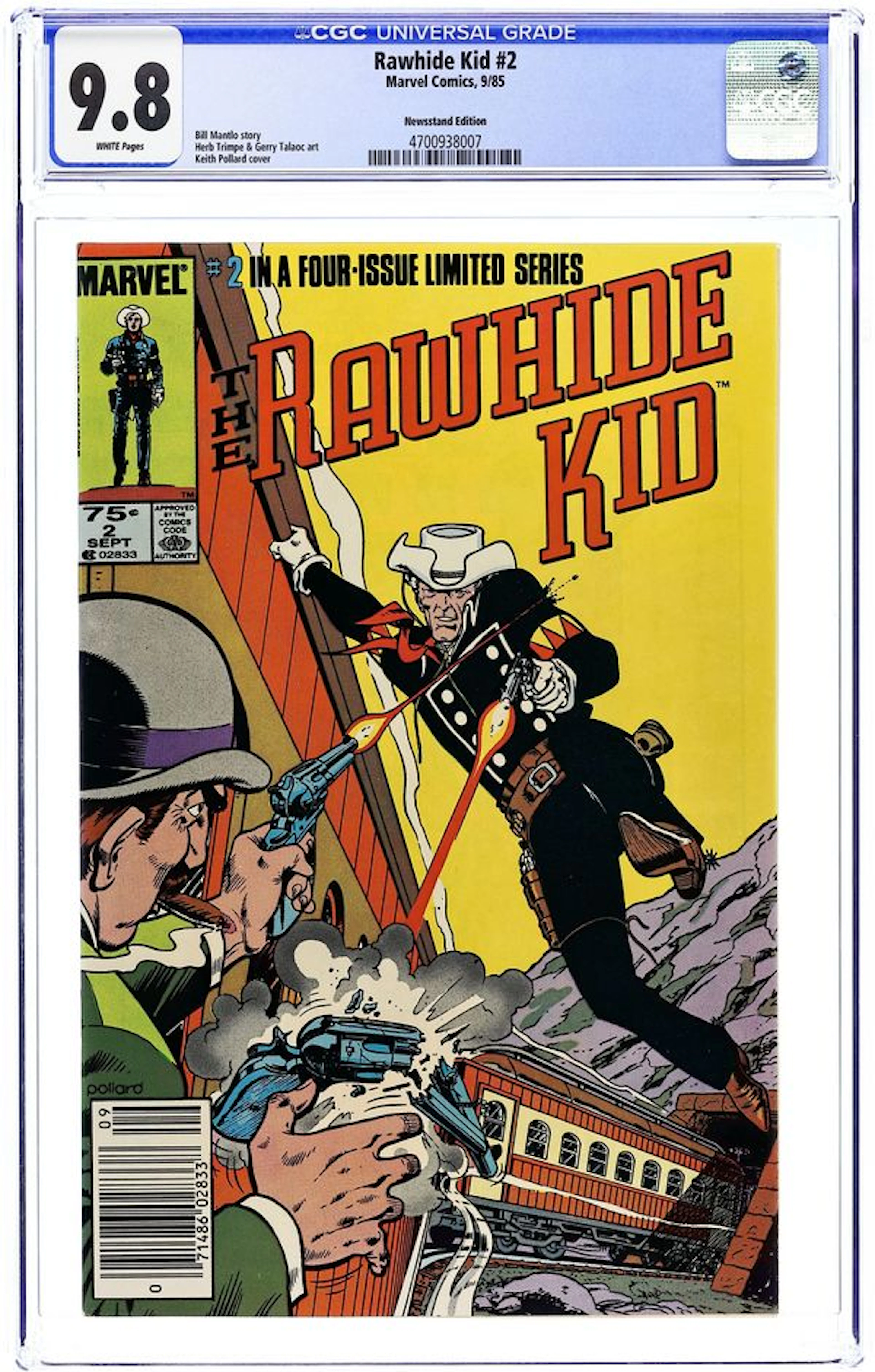 Rawhide Kid (1985 Marvel) 2N CGC 9.8