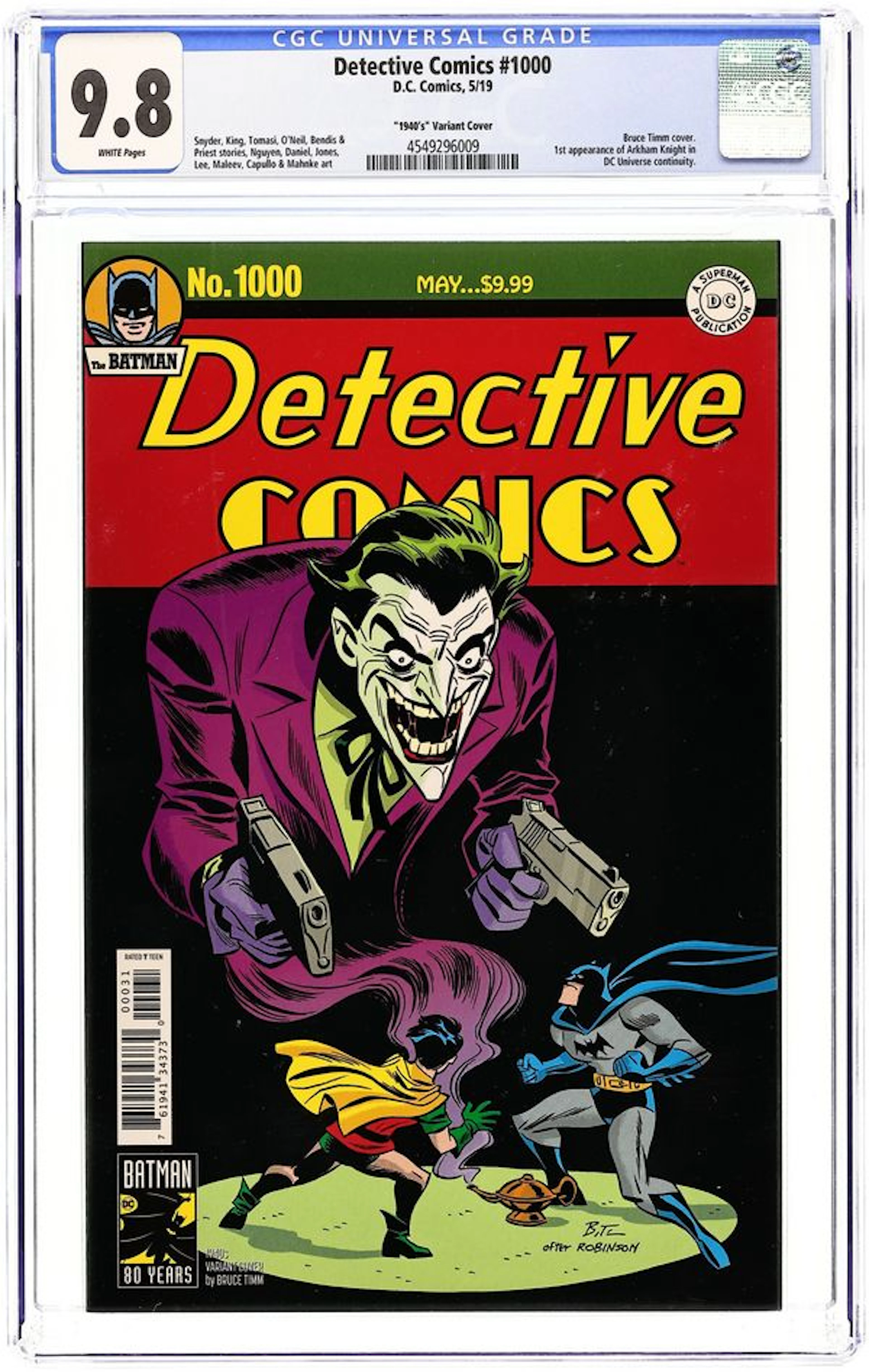 Detective Comics (2016 3rd Series) 1000C CGC 9.8