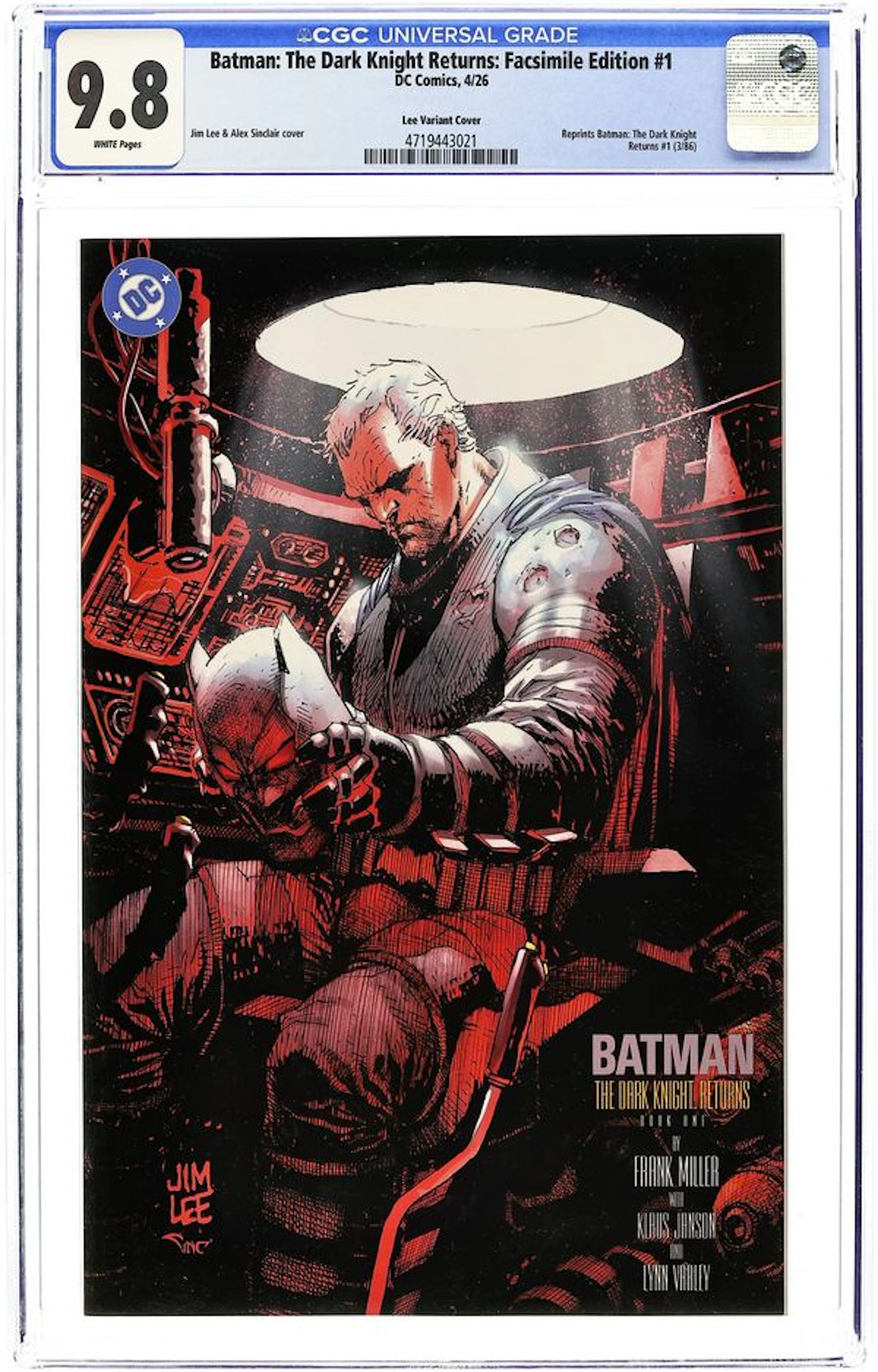 Batman The Dark Knight Returns (1986) Facsimile Edition (2026 DC) 1C CGC 9.8