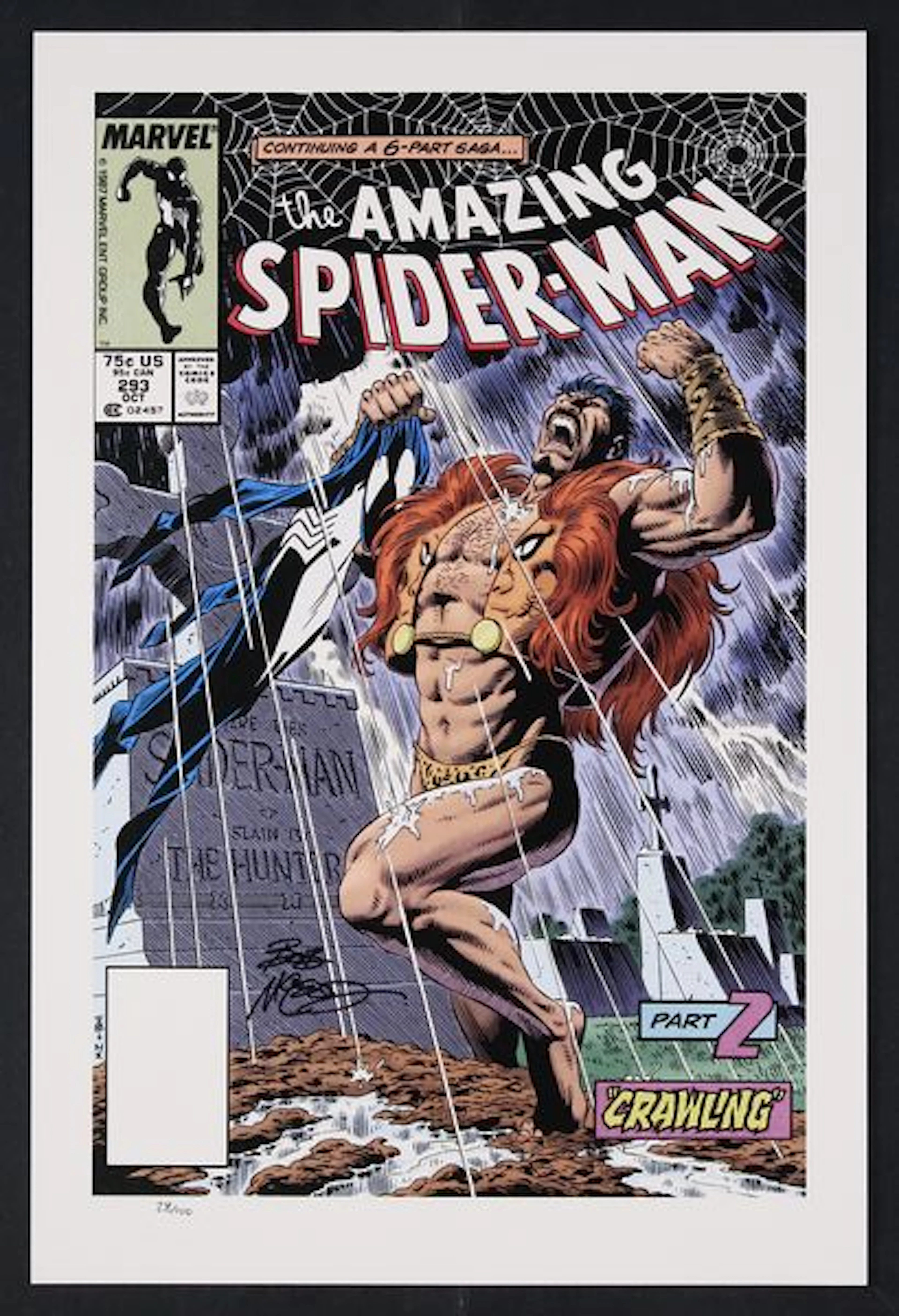 Amazing Spider-Man #293 (1963) Signed Cover Recreation Print By Bob McLeod