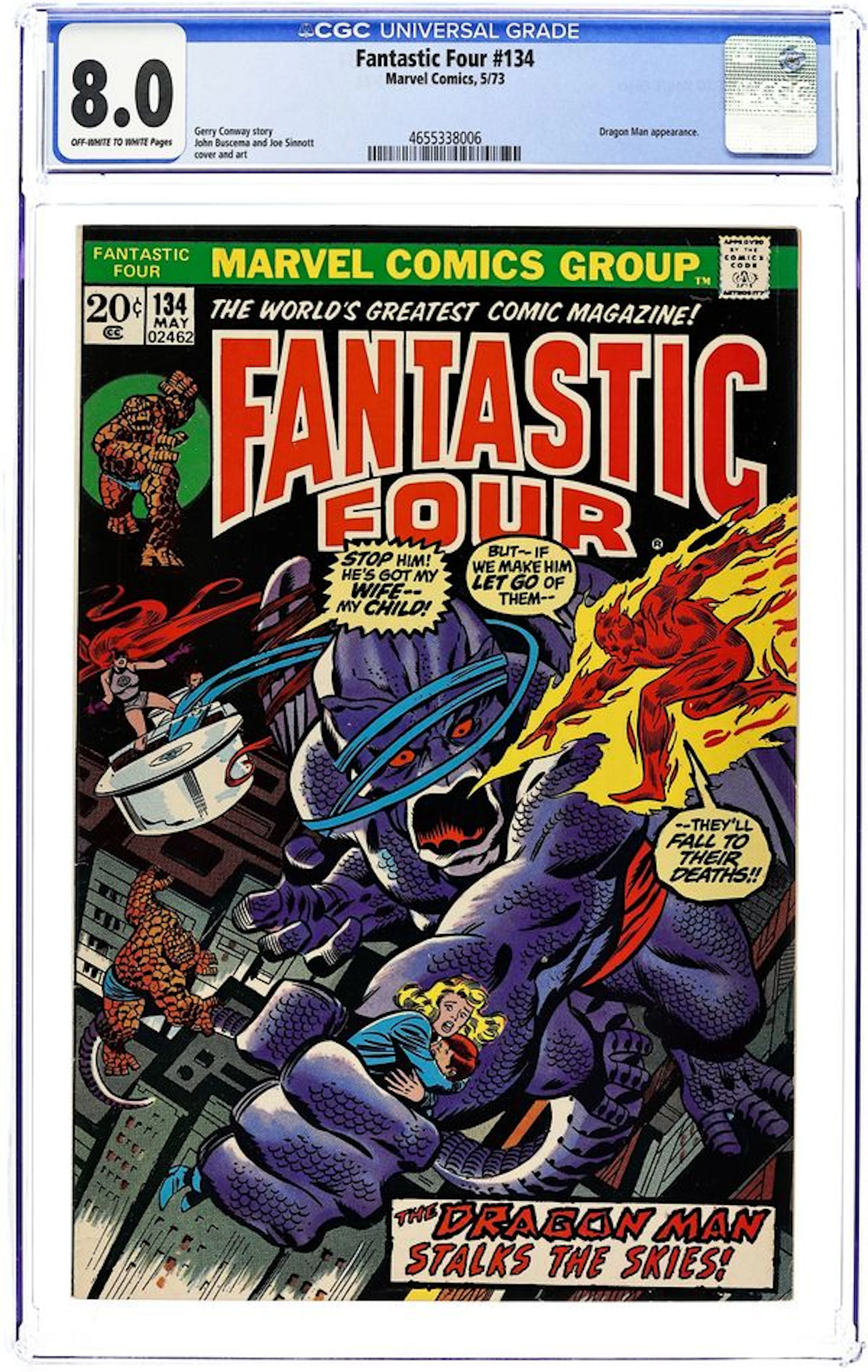 Fantastic Four (1961 1st Series) 134 CGC 8.0