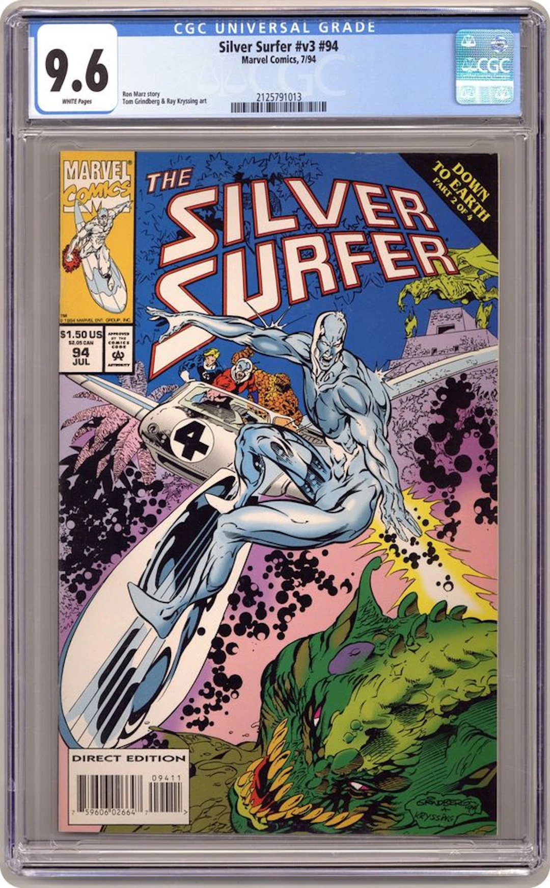 Silver Surfer (1987 2nd Series) 94D CGC 9.6