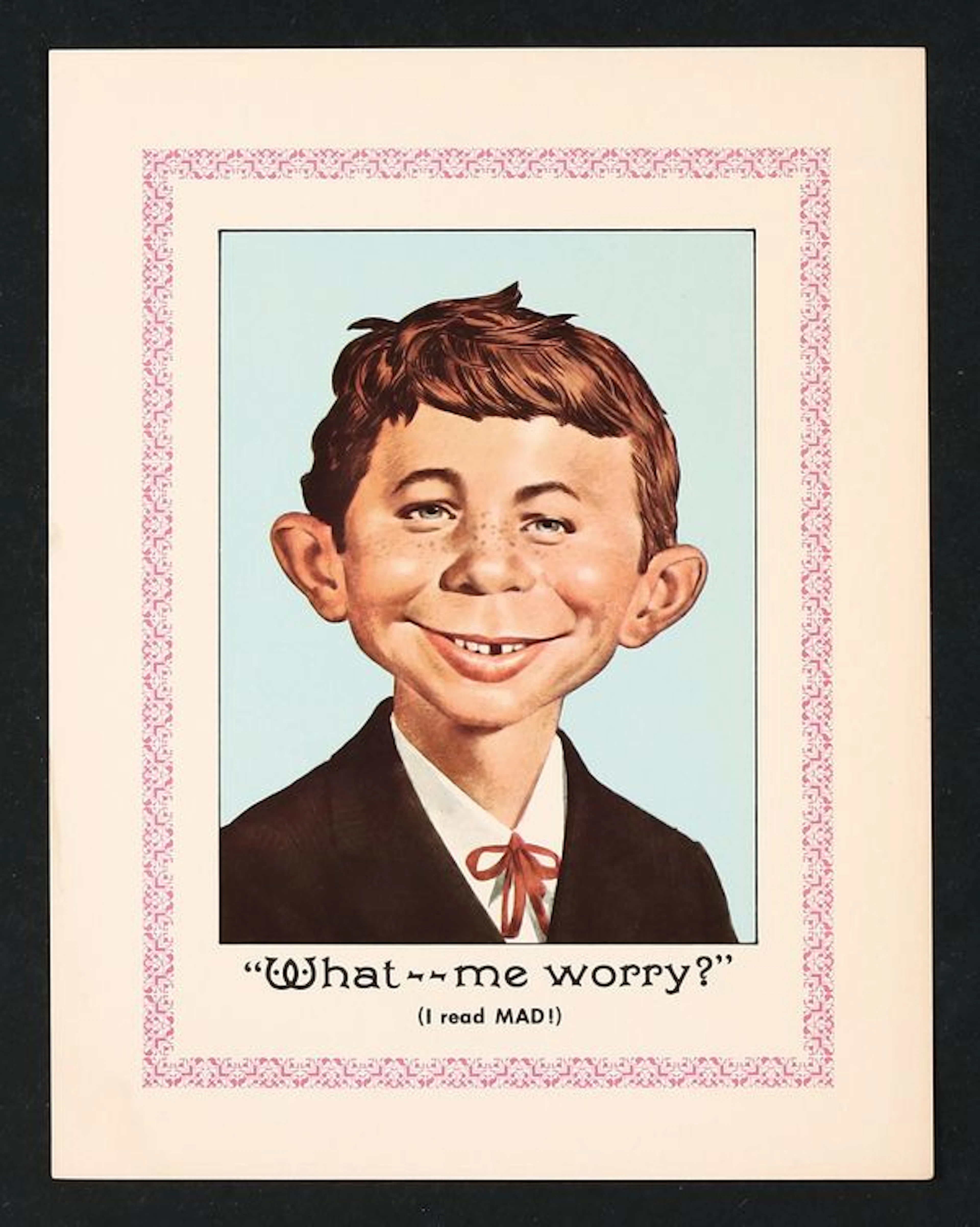 Alfred E. Neuman Mad Magazine Promotional Flyer.