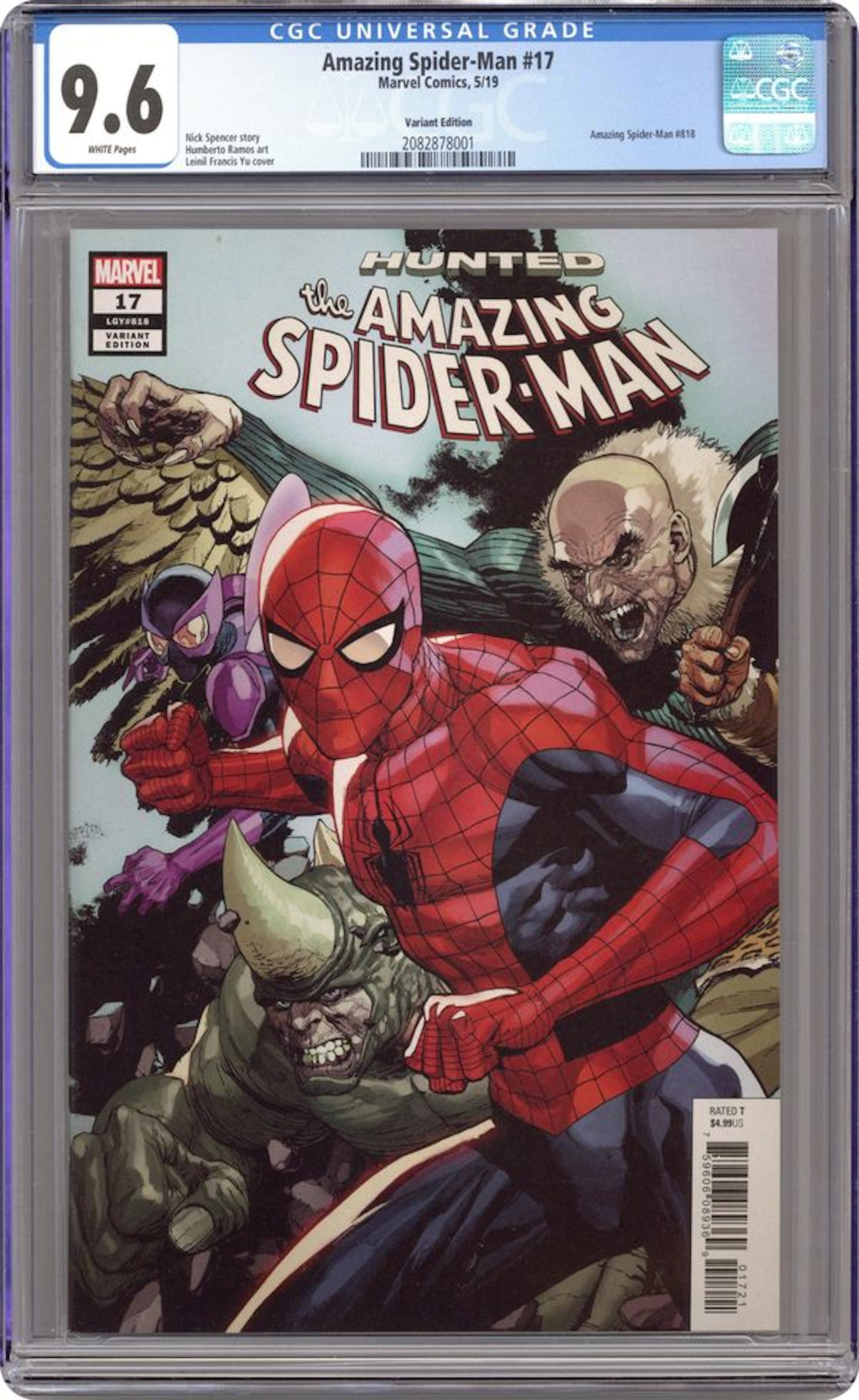Amazing Spider-Man (2018 6th Series) 17B CGC 9.6