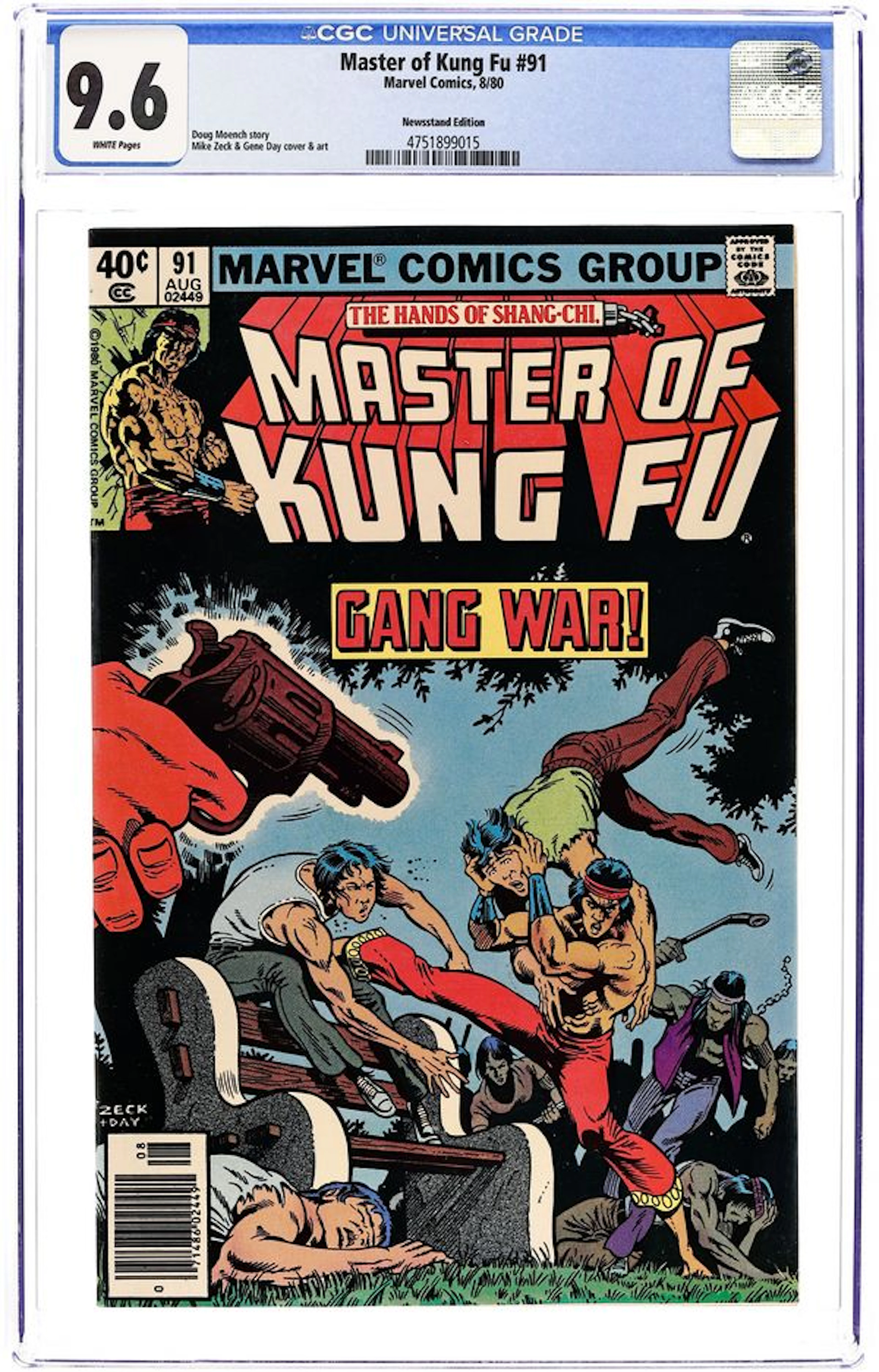 Master of Kung Fu (1974 Marvel) 91N CGC 9.6
