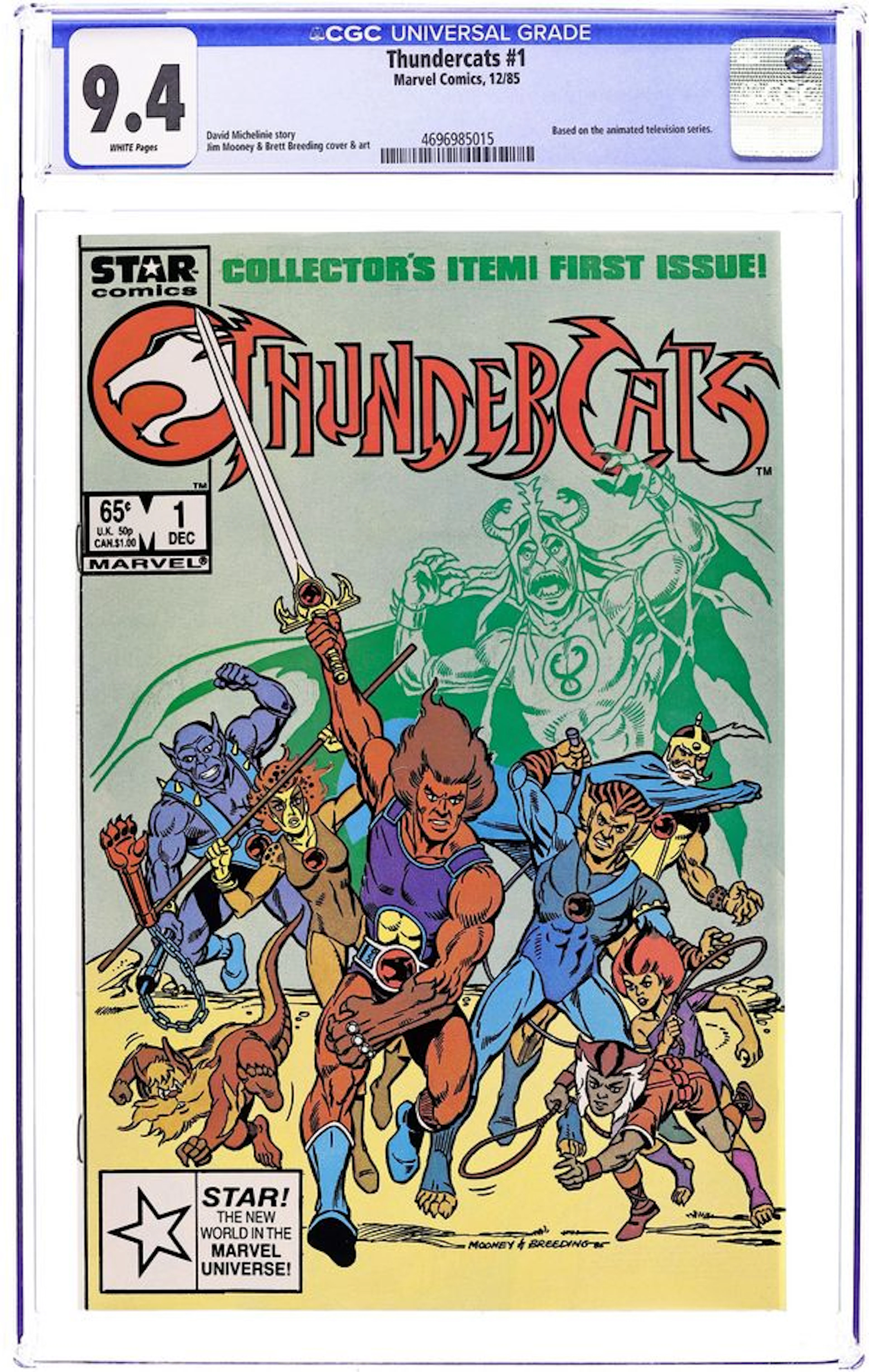 Thundercats (1985 1st Series Marvel) 1 CGC 9.4