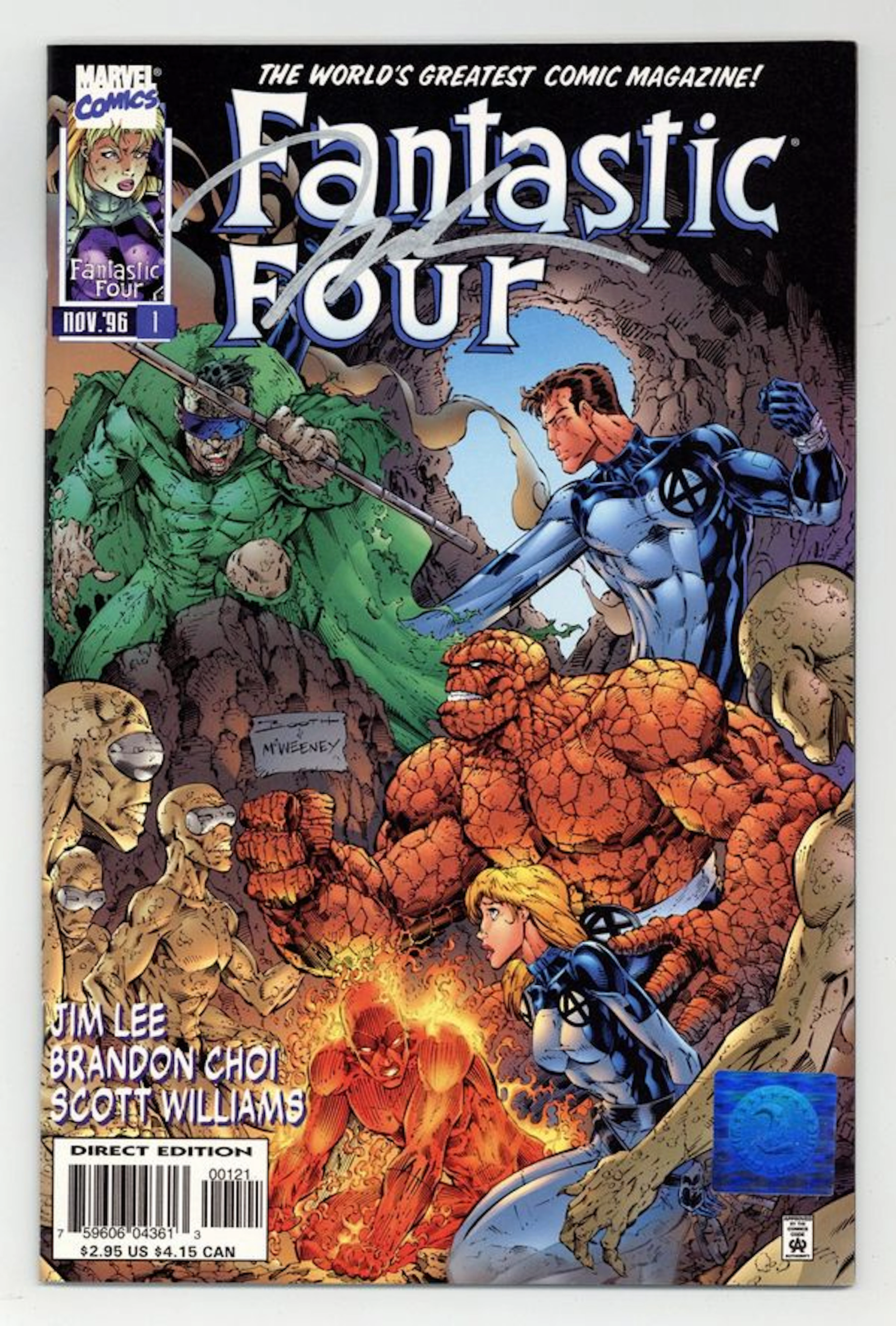 Fantastic Four (1996 2nd Series) 1BSIGNED VF 8.0