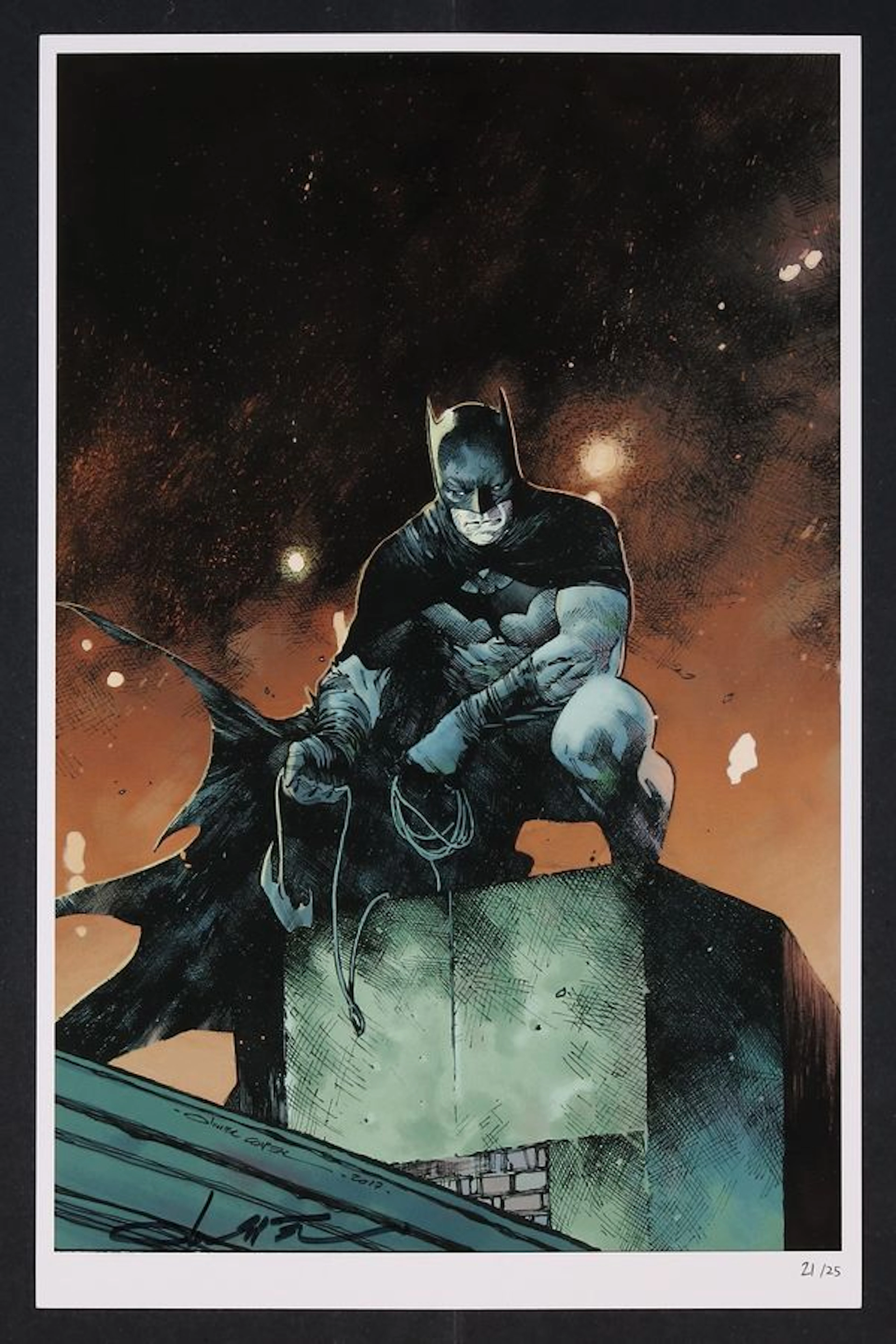 Batman #33B (2017) Signed Cover Print by Olivier Coipel