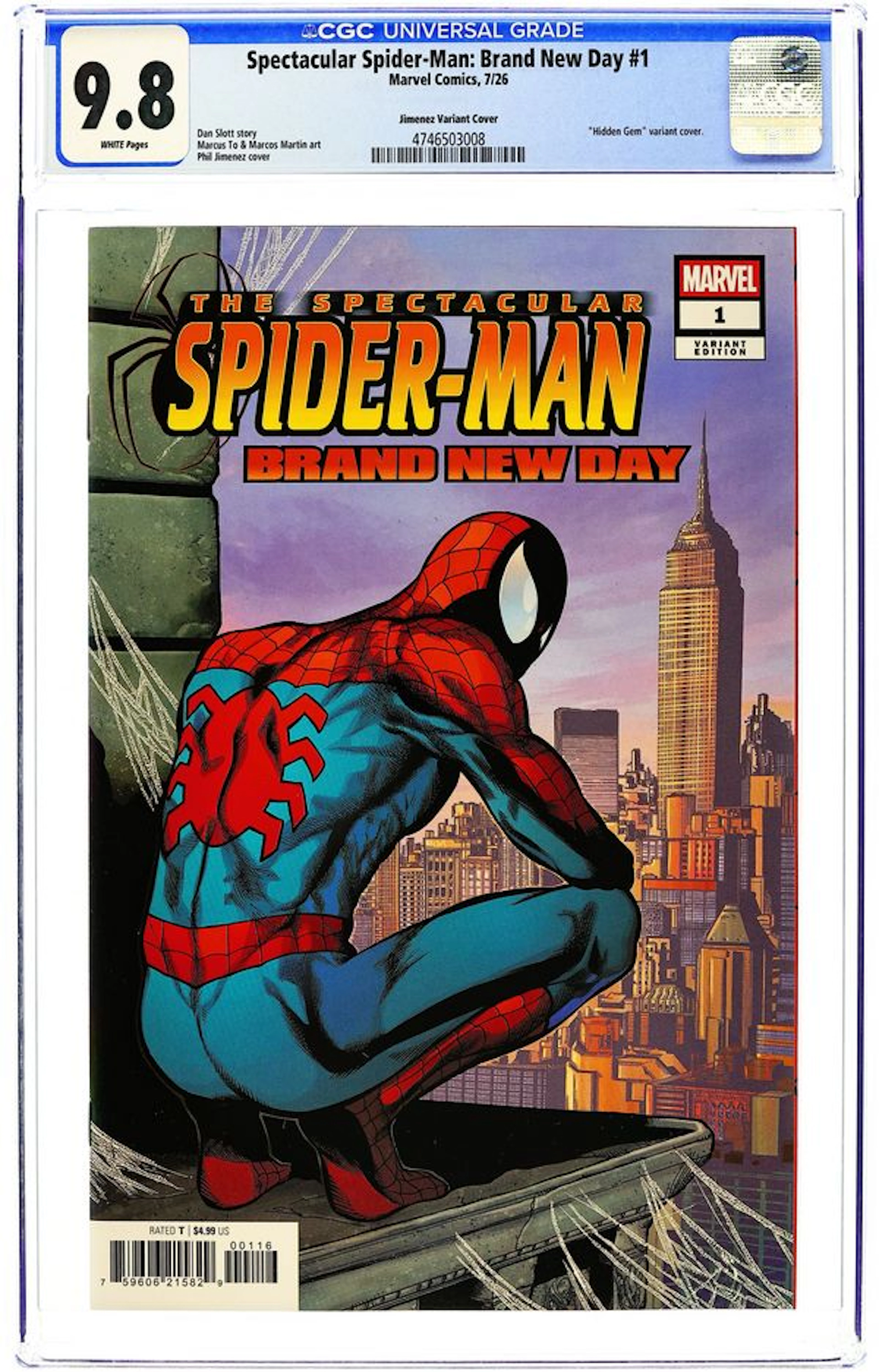 Spectacular Spider-Man Brand New Day (2026 Marvel) 1G CGC 9.8