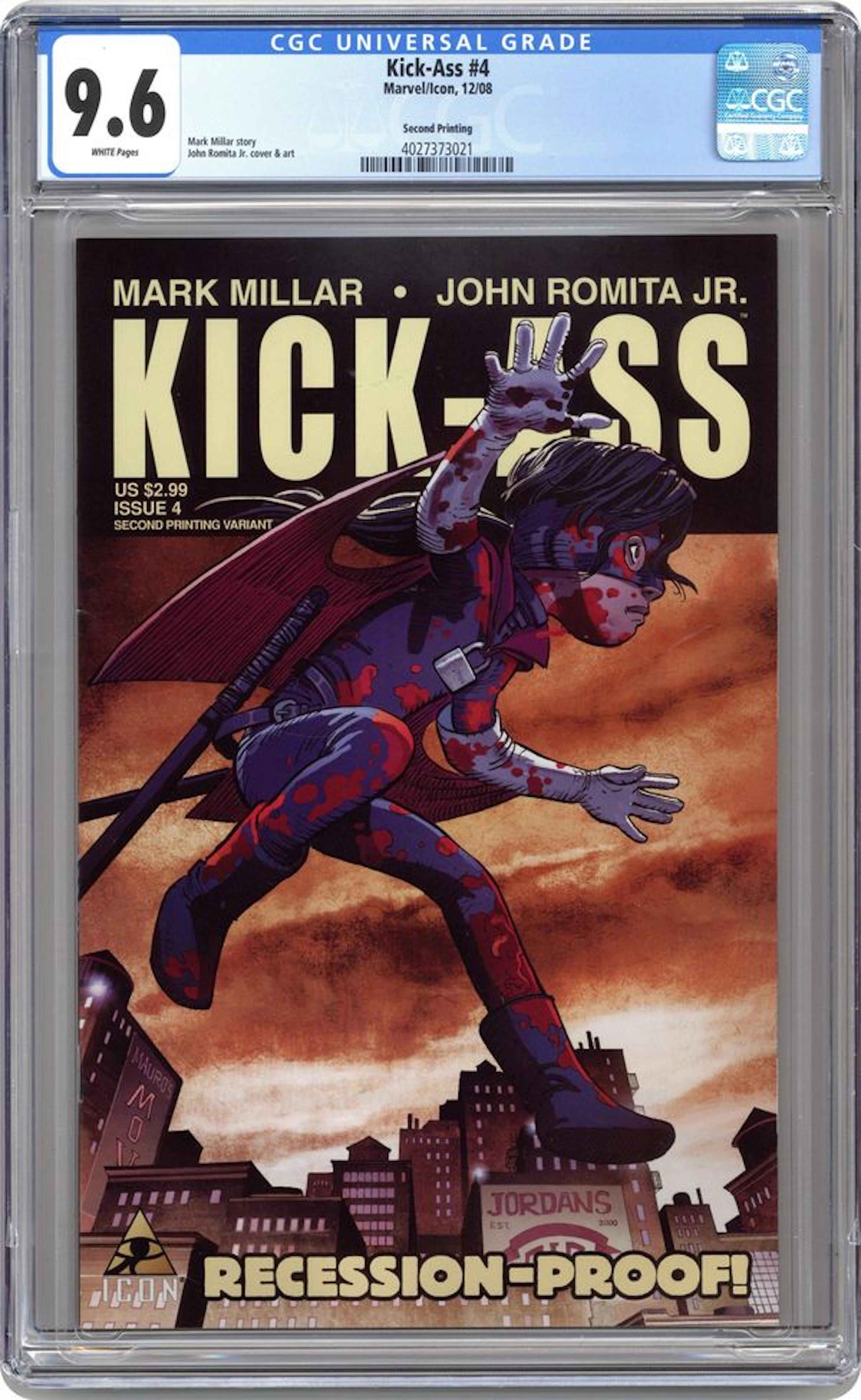 Kick-Ass (2008 Marvel/Icon) 4B CGC 9.6